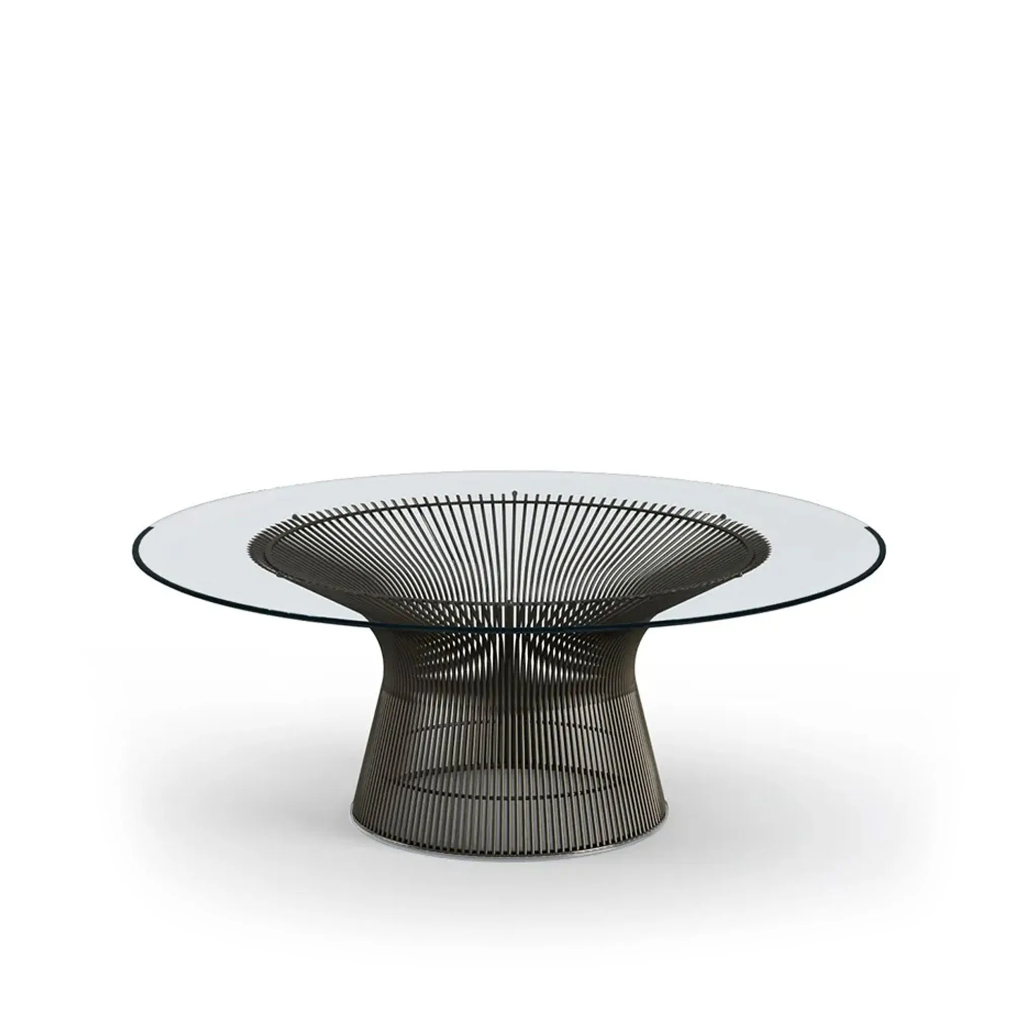 Platner soffbord Ø 92 cm Brons Metallic - 1