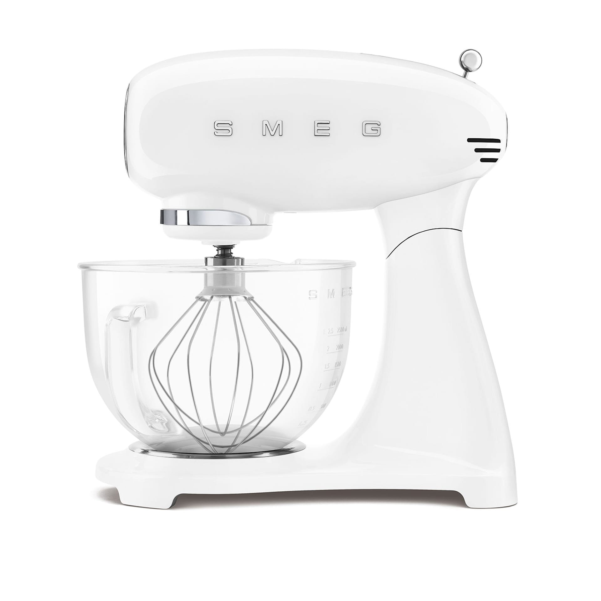 Smeg Stand Mixer With Glass Bowl White - Smeg - NO GA