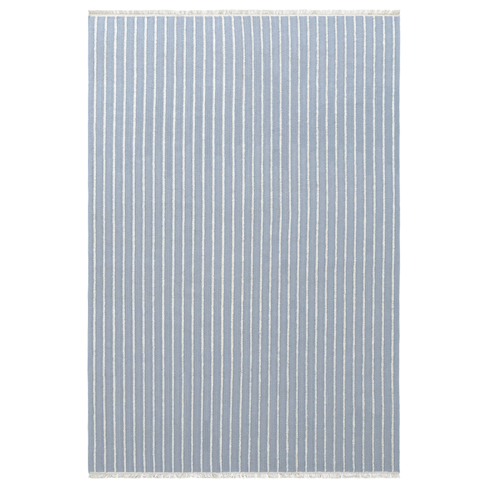 Shirt Stripe Blue ullmatta - 1
