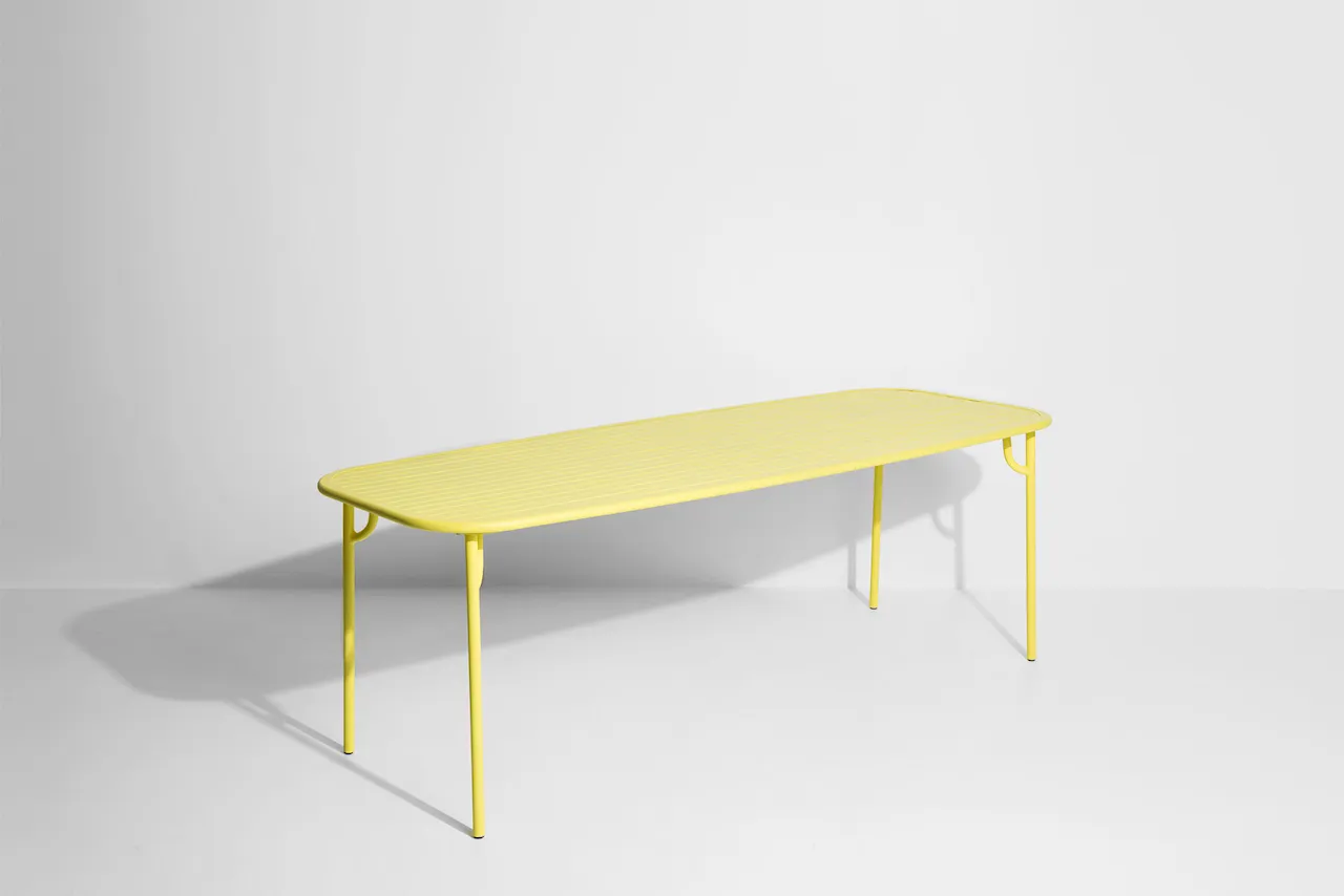 Week-End, Large Rectangular Table, Yellow