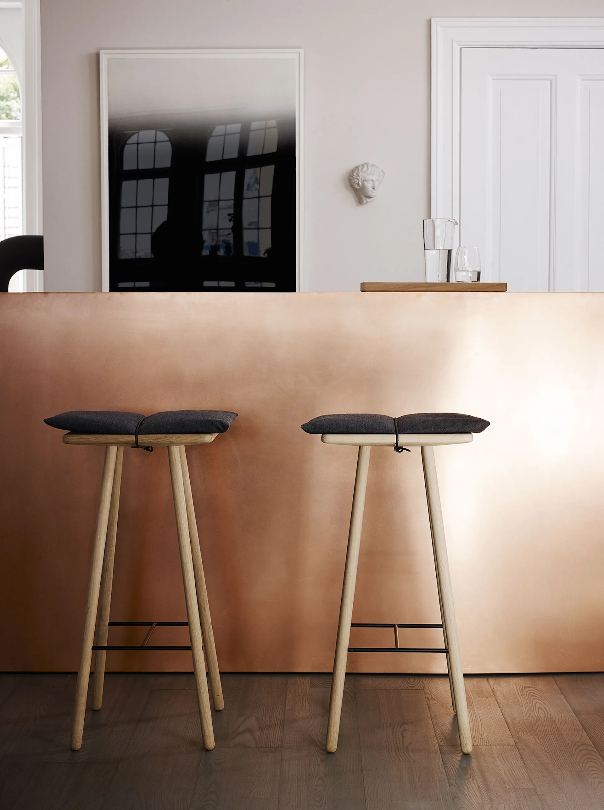 Georg Bar Stool Obehandlad - Fritz Hansen - NO GA