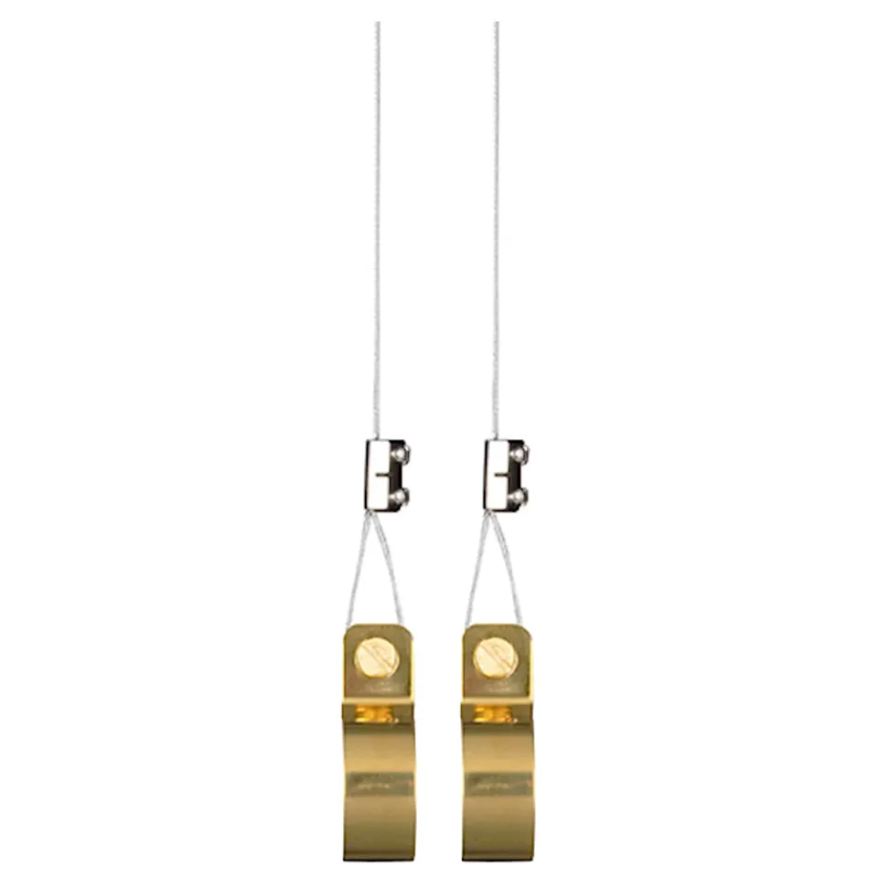 Mässingomtag 2-pack