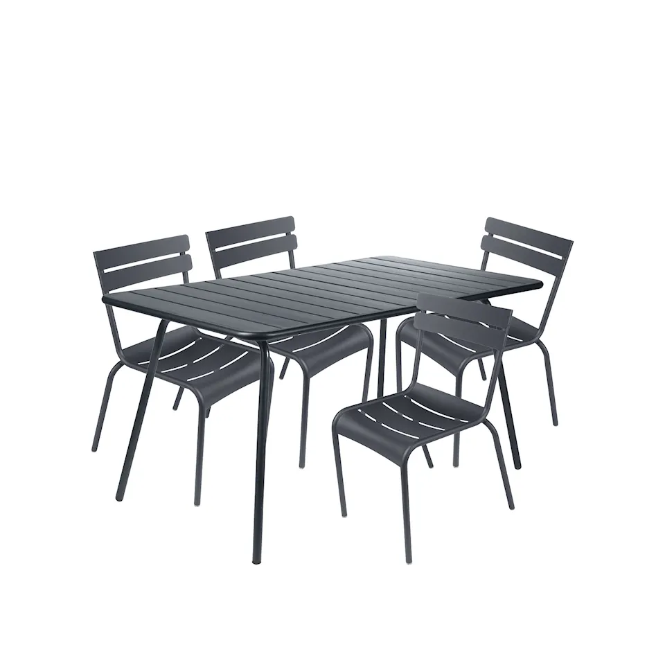 Luxembourg Matgrupp Bord 143 x 80 cm & 4 st Stolar