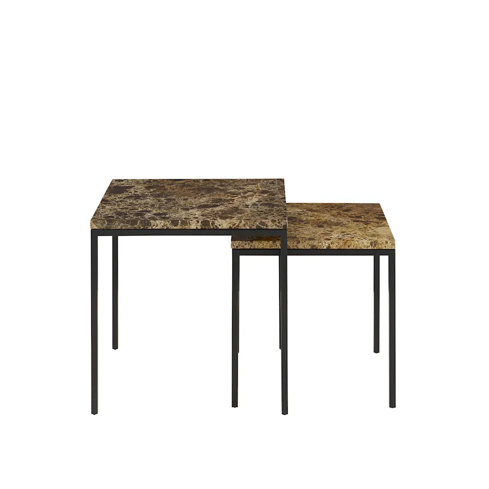 Amadora Occasional Table Small, Corsé, Black Lacquered Base