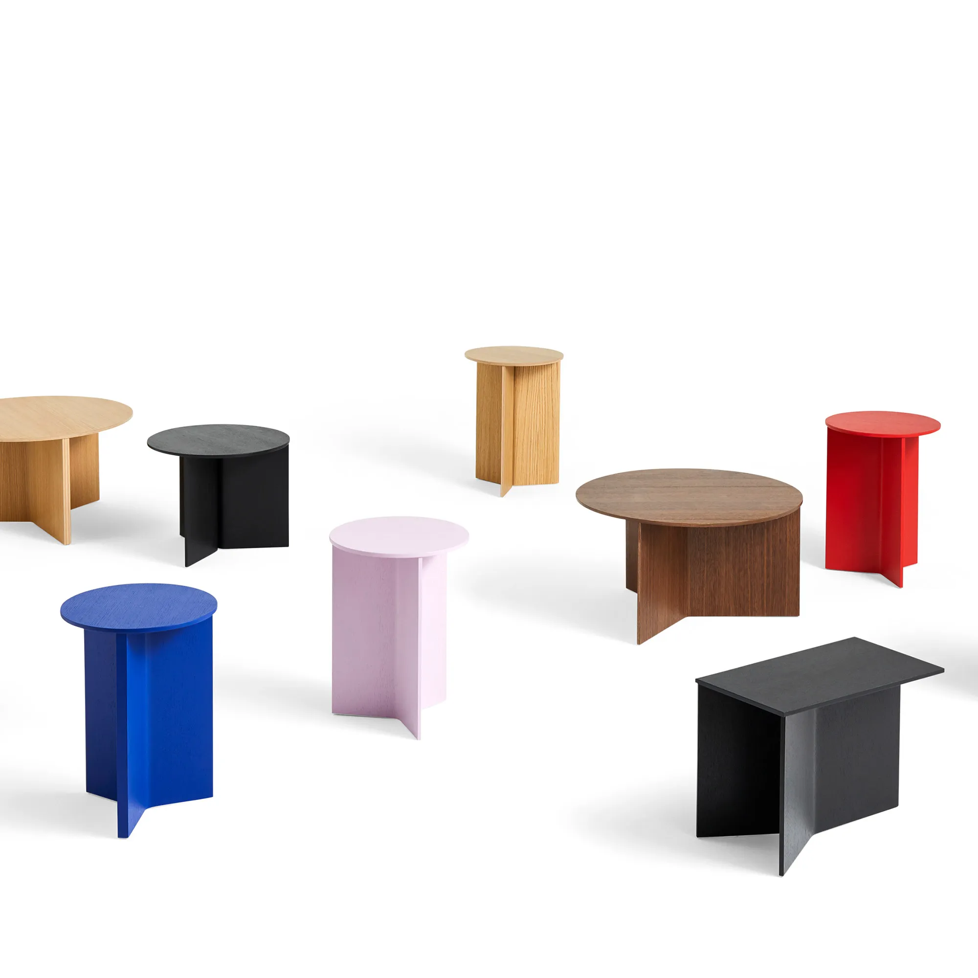 Slit soffbord Round High - 9