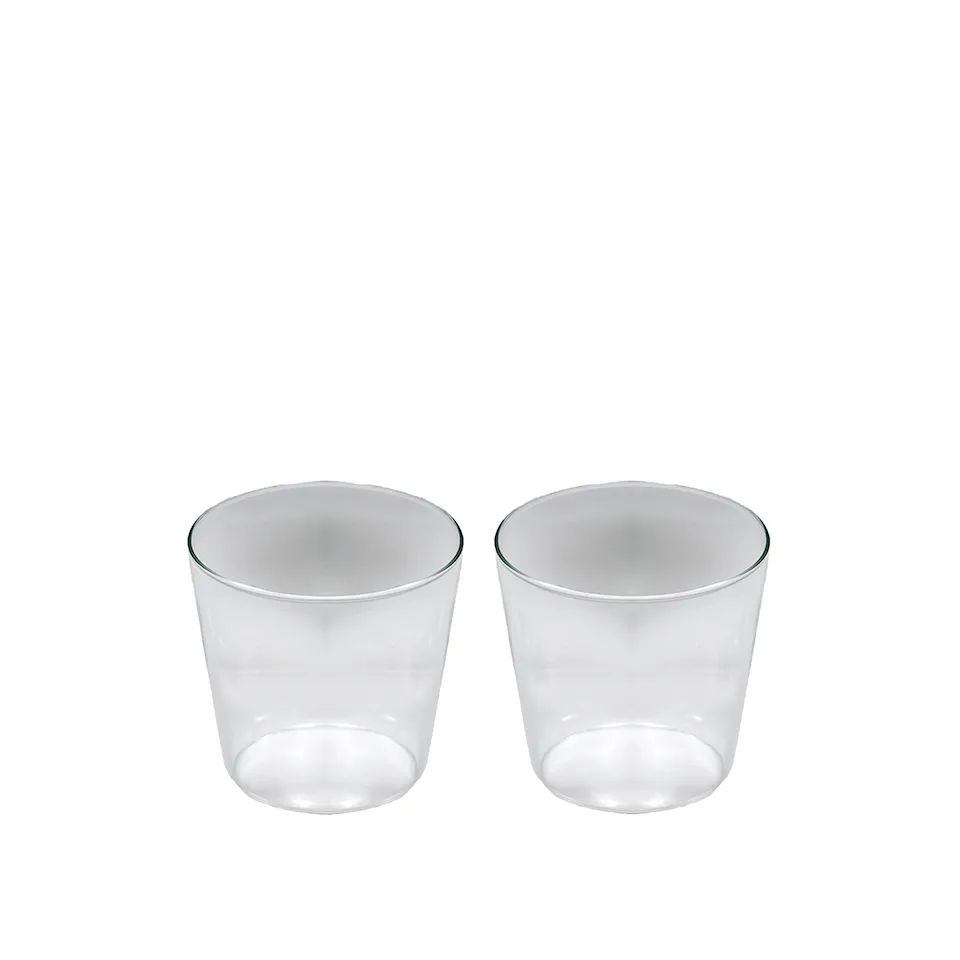 Milk set of 2 glasses Clear