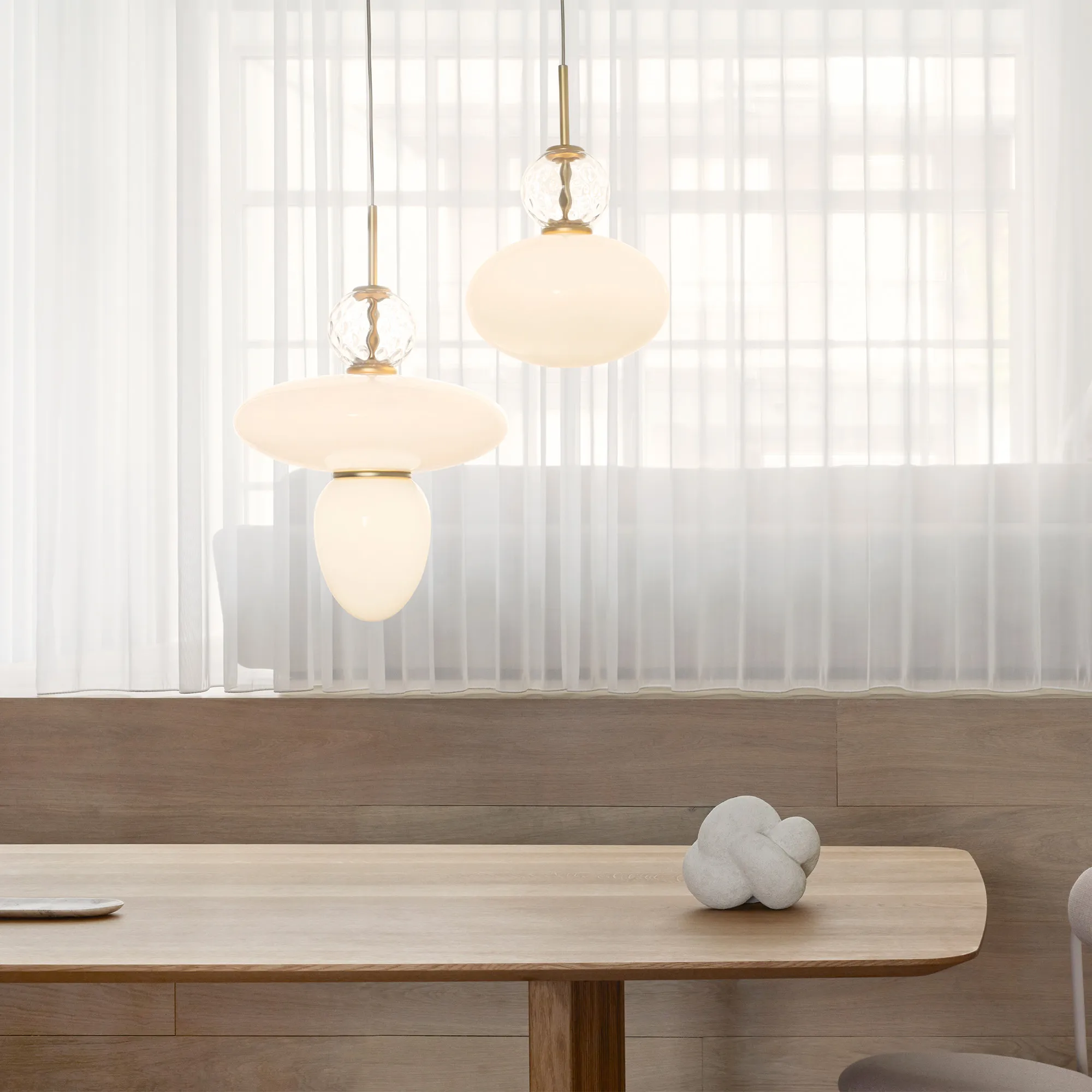 Rizzatto 43 Satin Brass/Opal White - 5