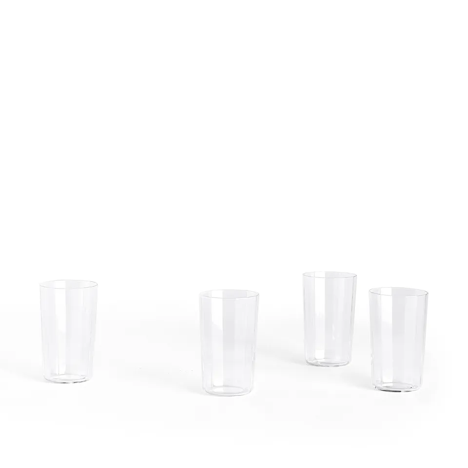 Angle glas 4-pack medium 10 cm clear