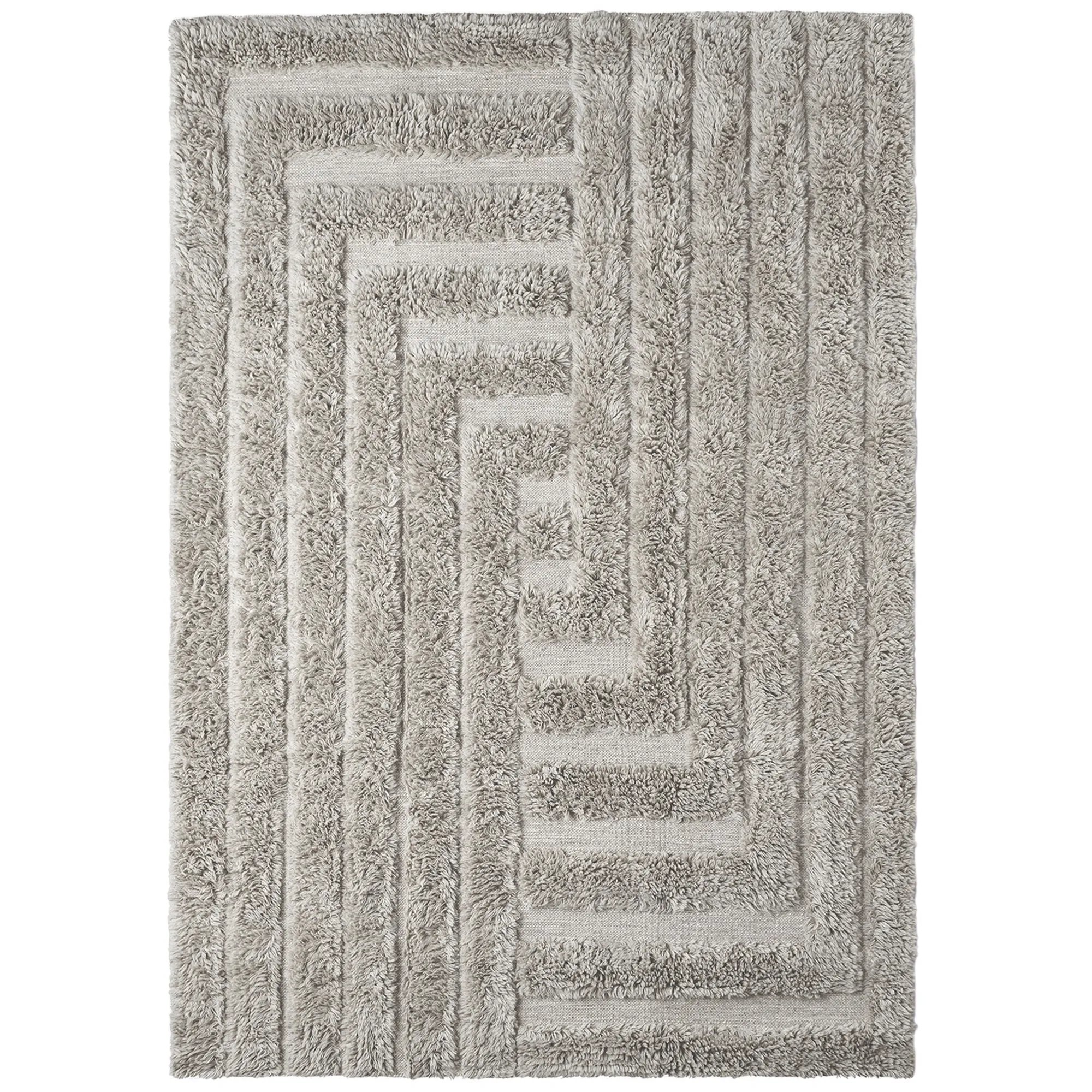 Shaggy Labyrinth Grey ullmatta - 1