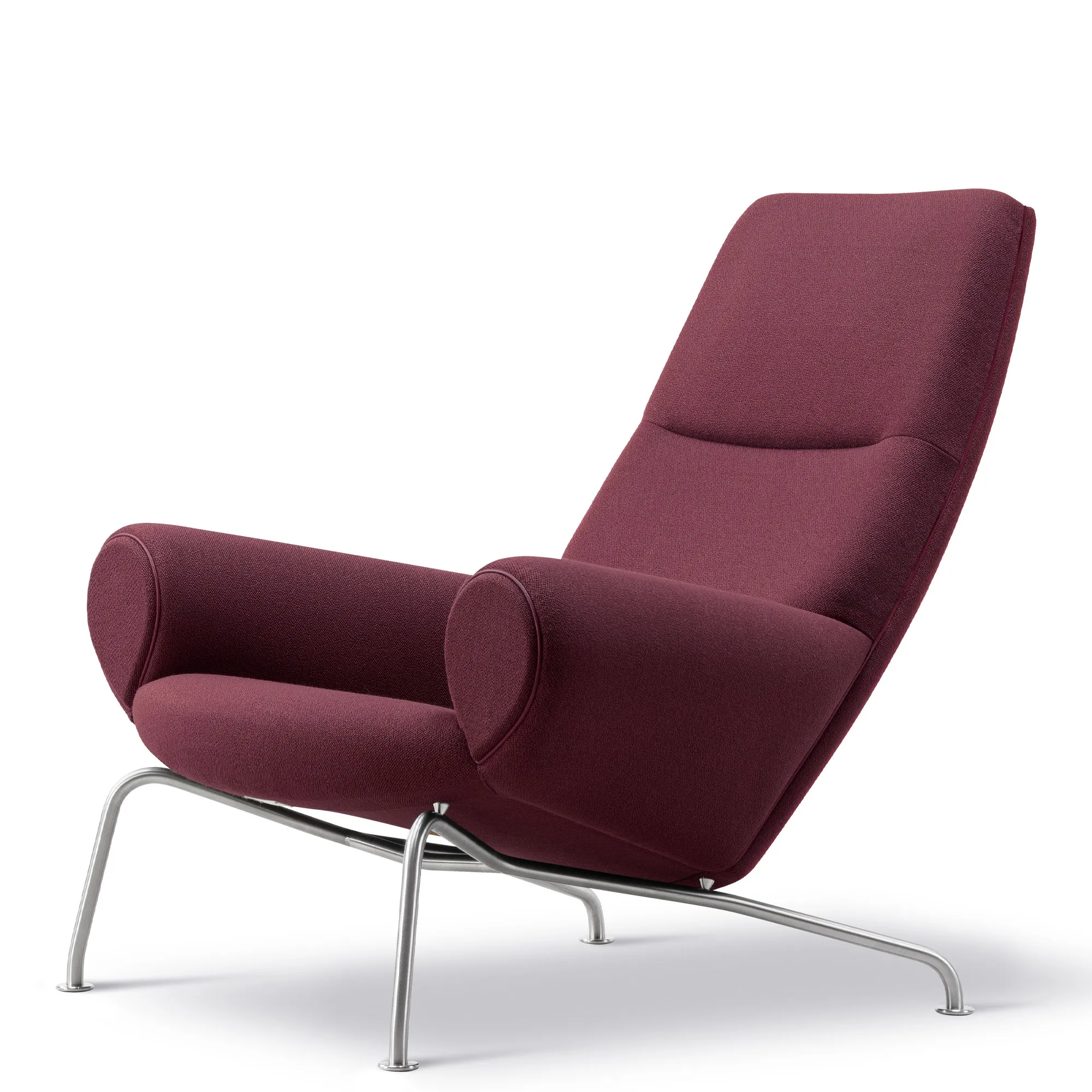 Wegner Queen fåtölj med fotpall - 3