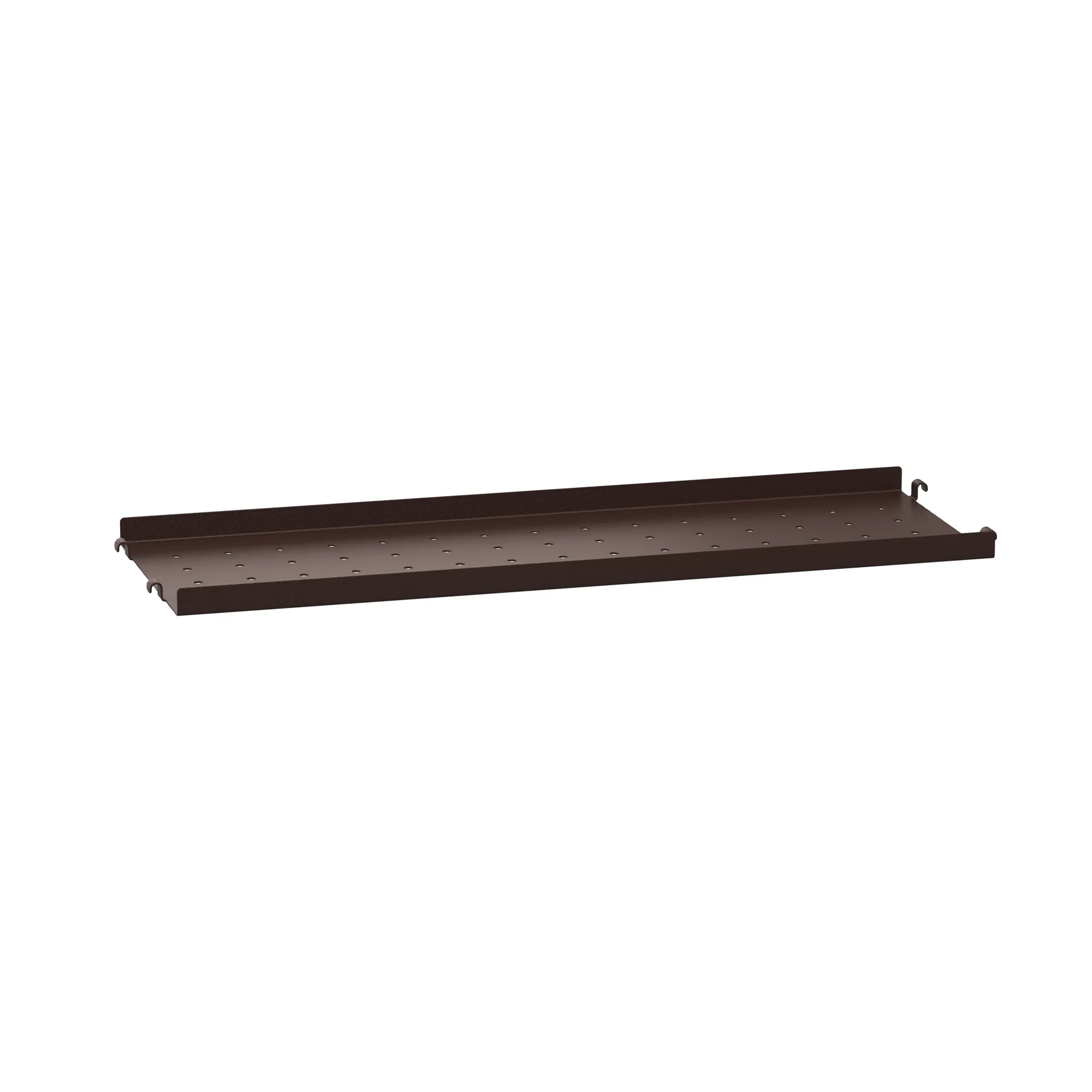 Metallhyllplan låg kant 58 x 20 cm - 1