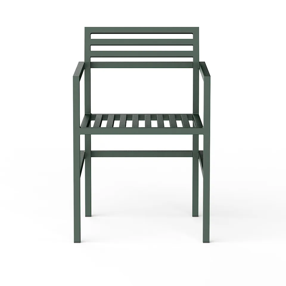 19 Outdoors - Dining Arm Chair Green