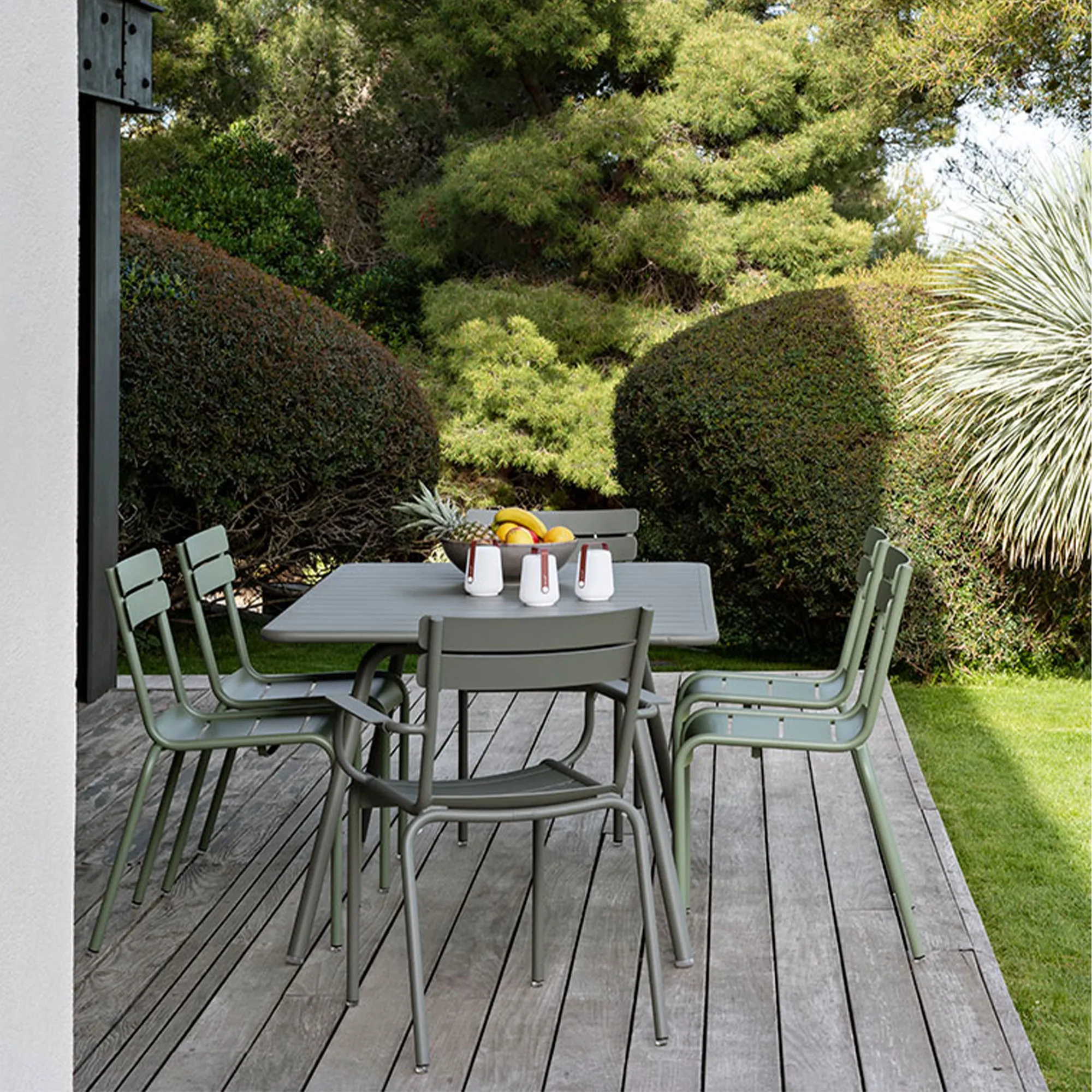 Luxembourg matgrupp med bord 207cm & 4 stolar - 3