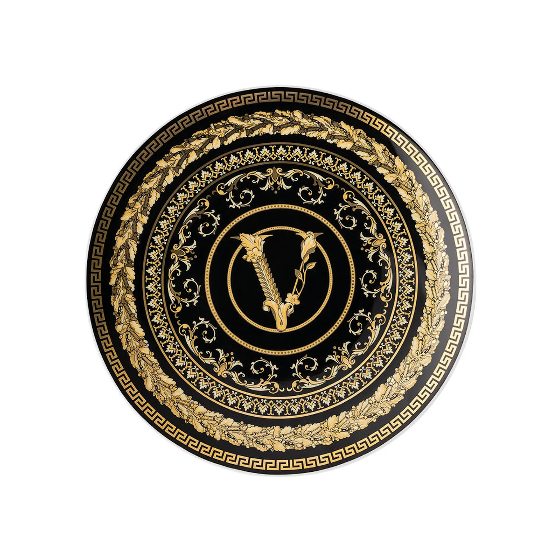 Virtus Gala Black, Assiett 17 cm - Versace - NO GA