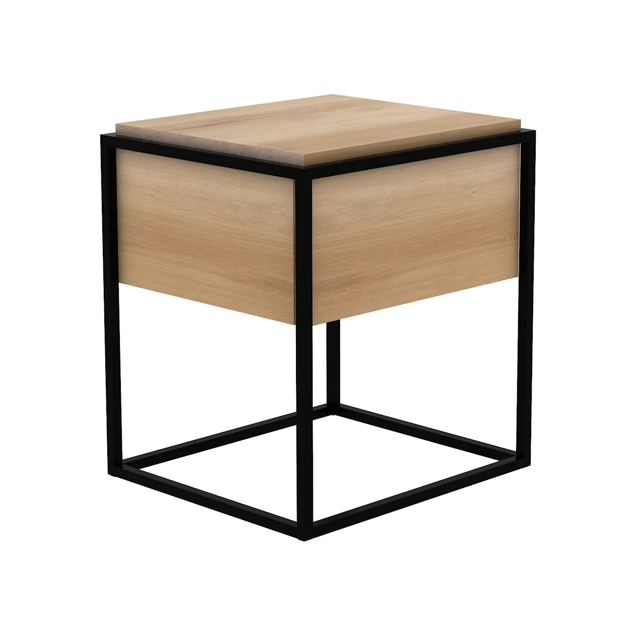 Monolit Bedside Table Oak/ Black