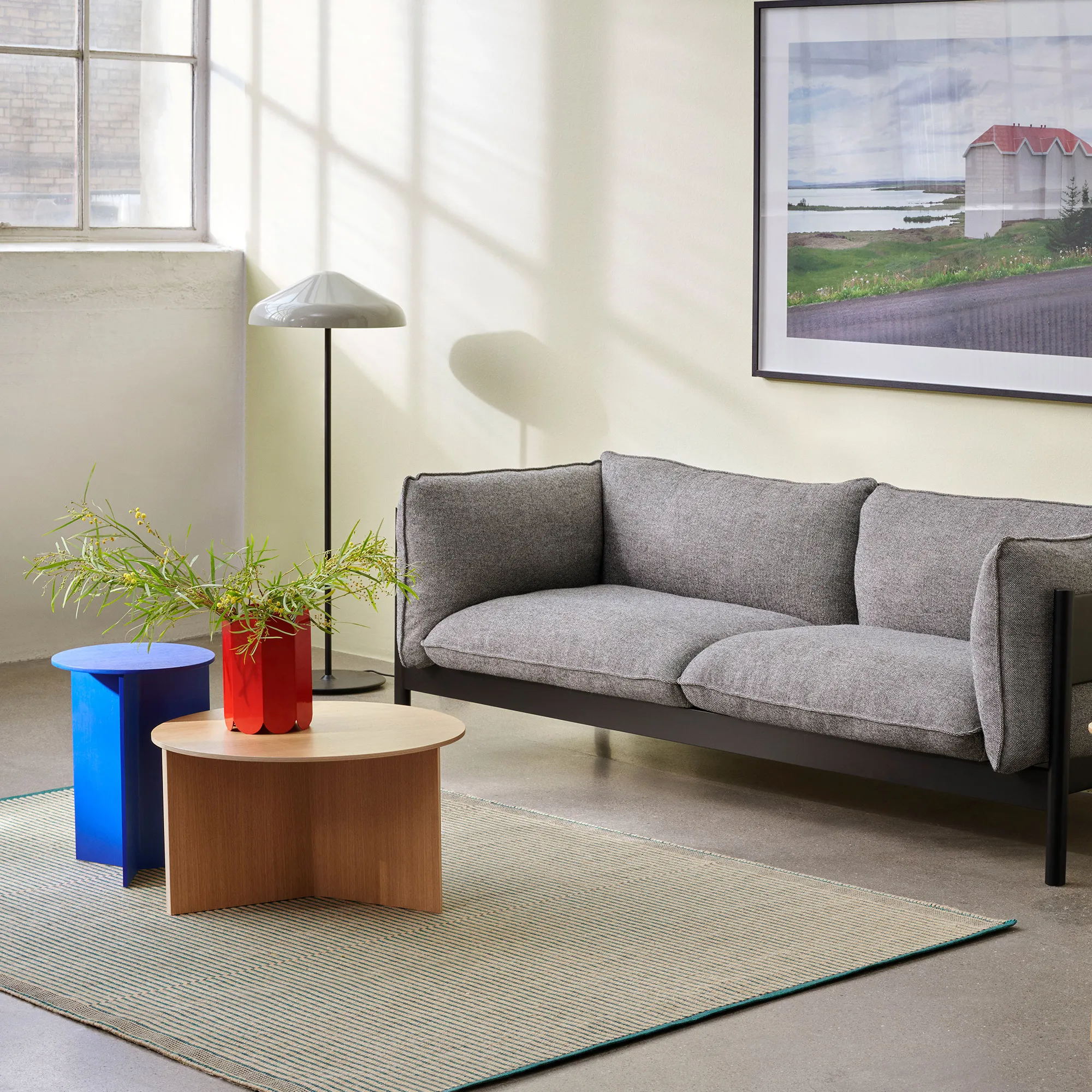 Slit soffbord Round High - 10