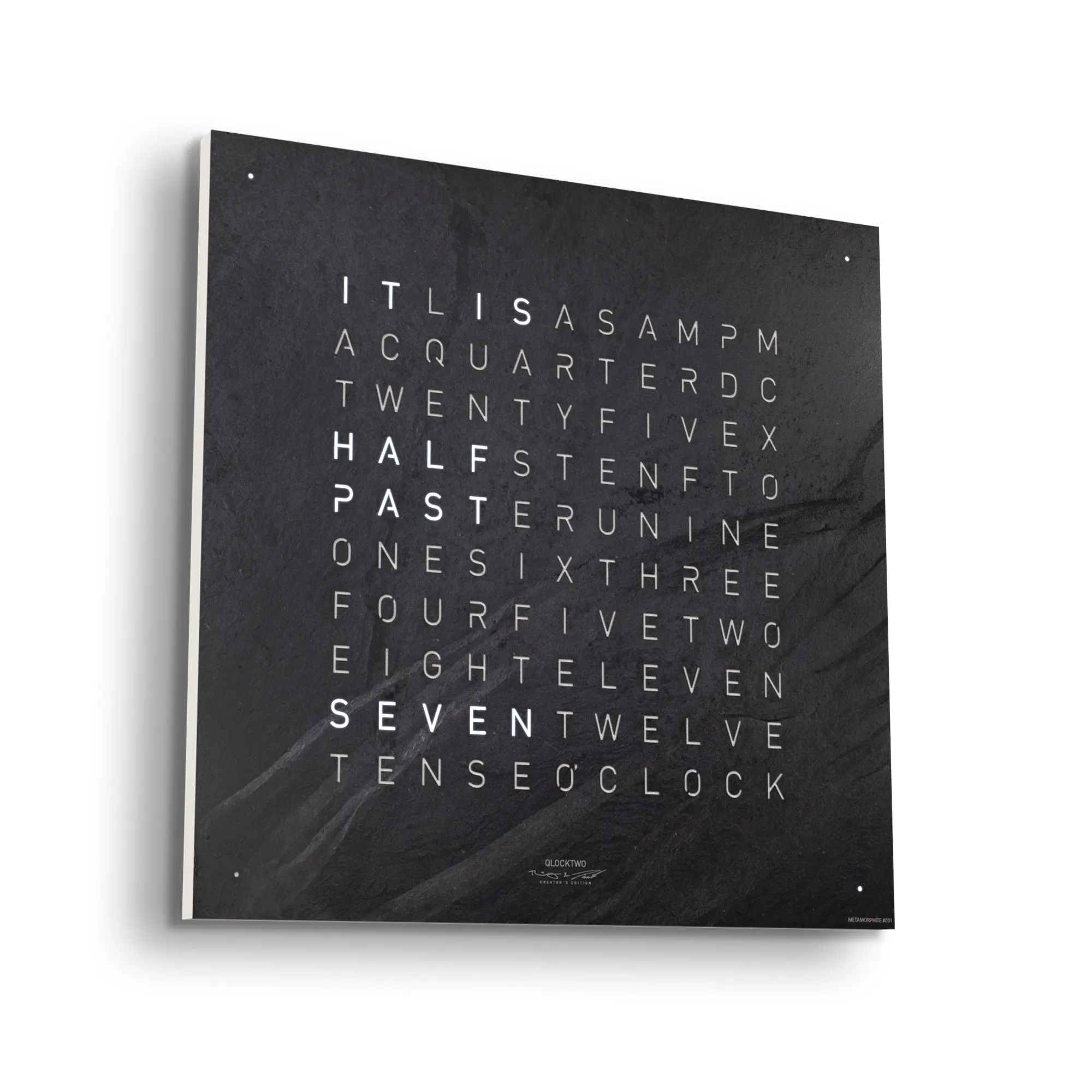 Qlocktwo Earth 45 Creator's Edition – Metamorphite - 2