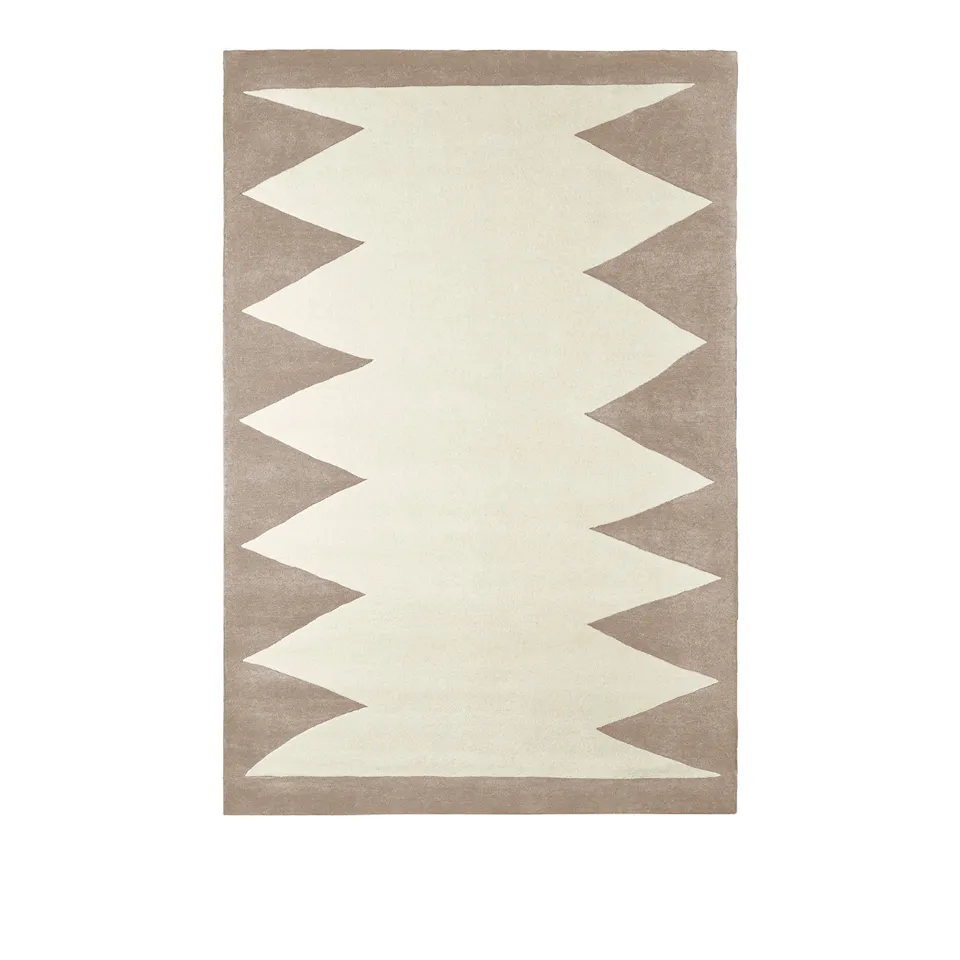 Zig Zag White Beige