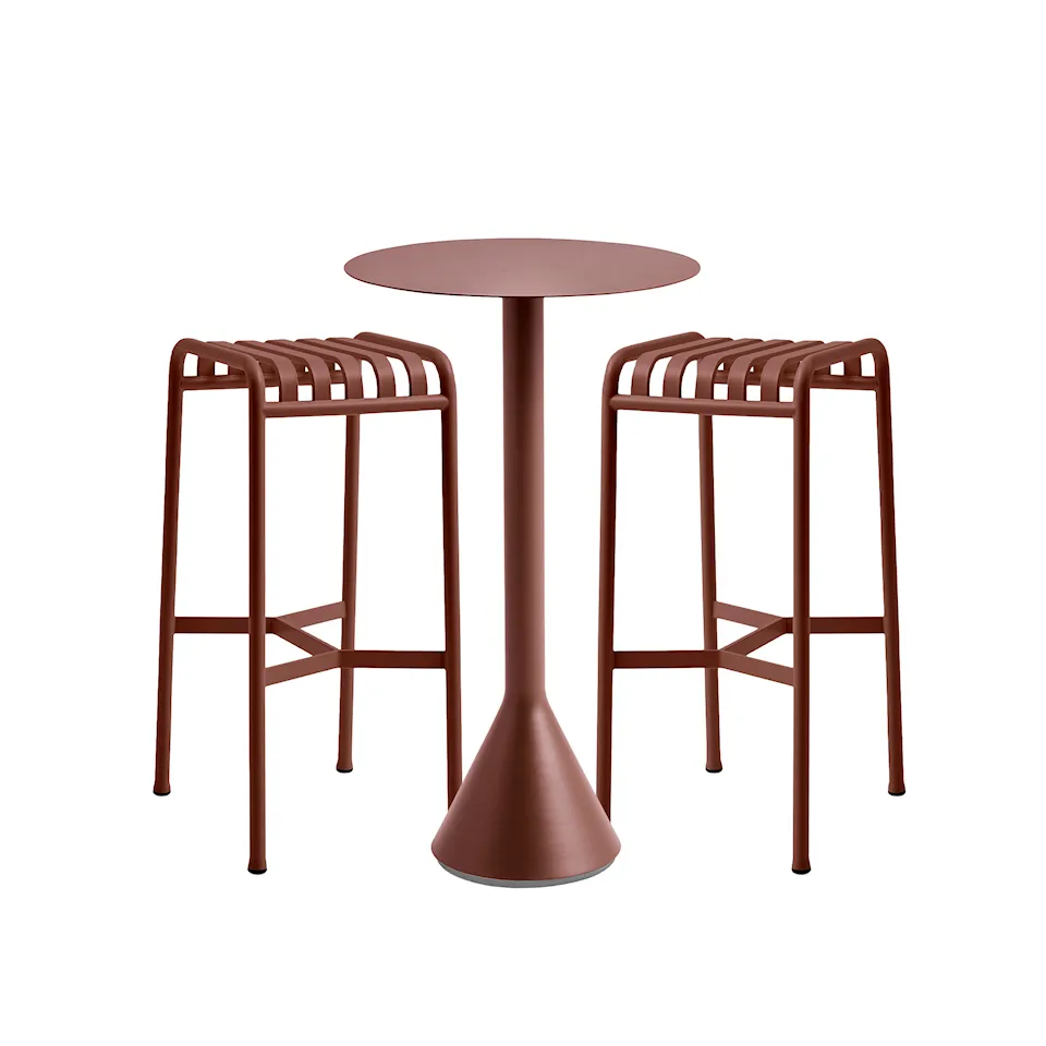 Palissade cone barbord & 2 barstolar