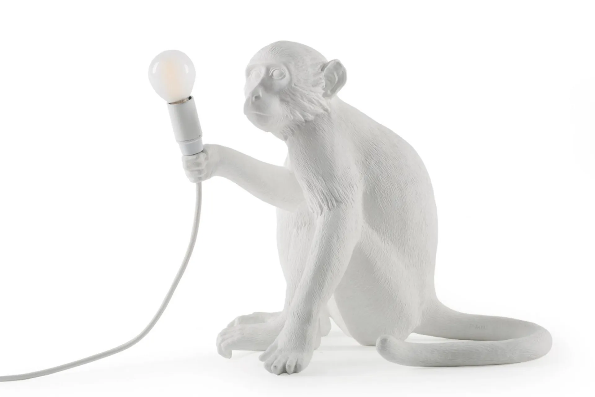 Monkey Lamp Sitting White - Seletti - NO GA