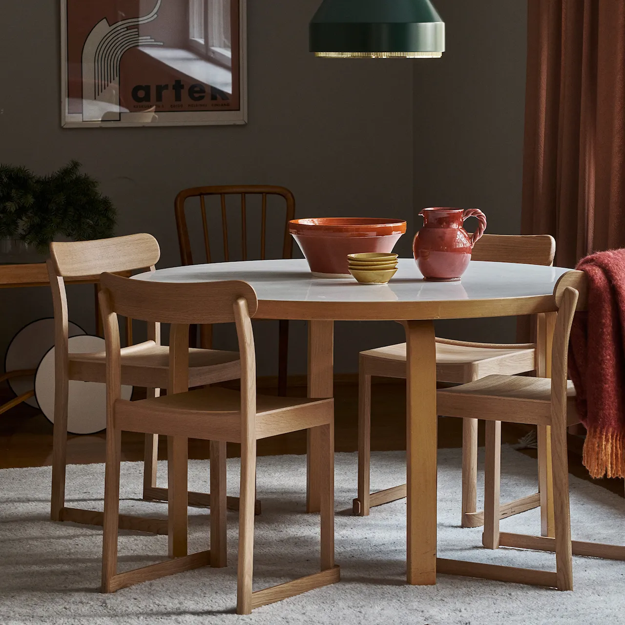 Aalto Table Round 91 matbord