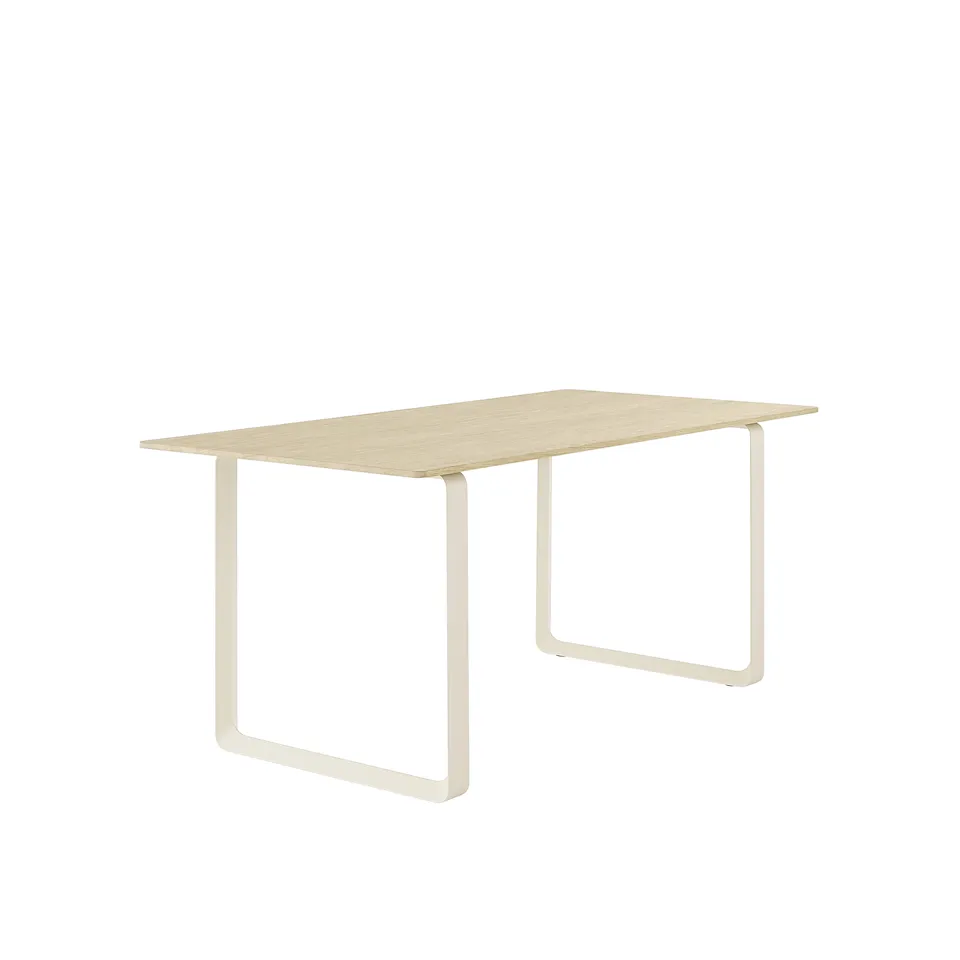 70/70 Table matbord 170x85 cm, Massiv ek/Sand