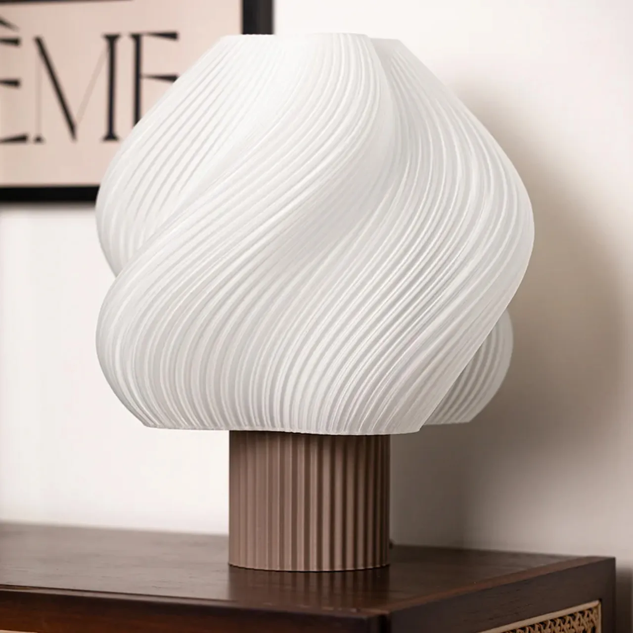 Soft Serve Table Lamp Grande - Mocha