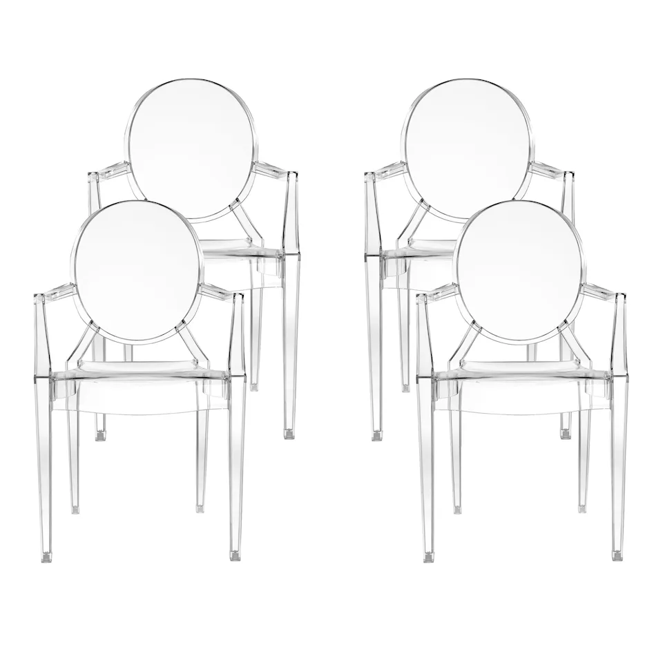 Louis Ghost Chair 4-pack