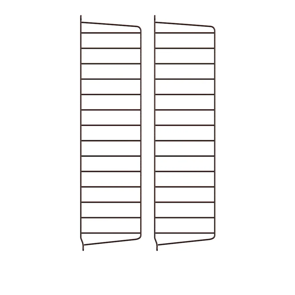 Väggavel 75 x 20 cm 2-pack mörkbrun