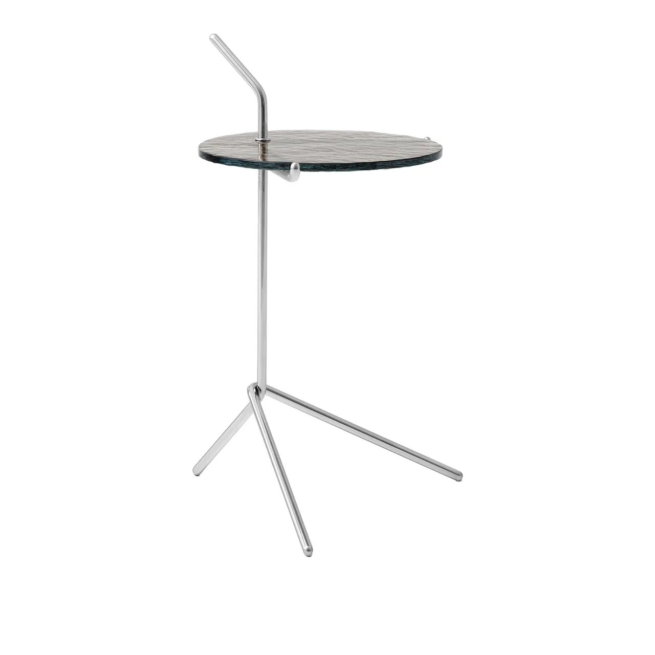 Halten Side Table SH9, Verde Guatemala/Stainless Steel