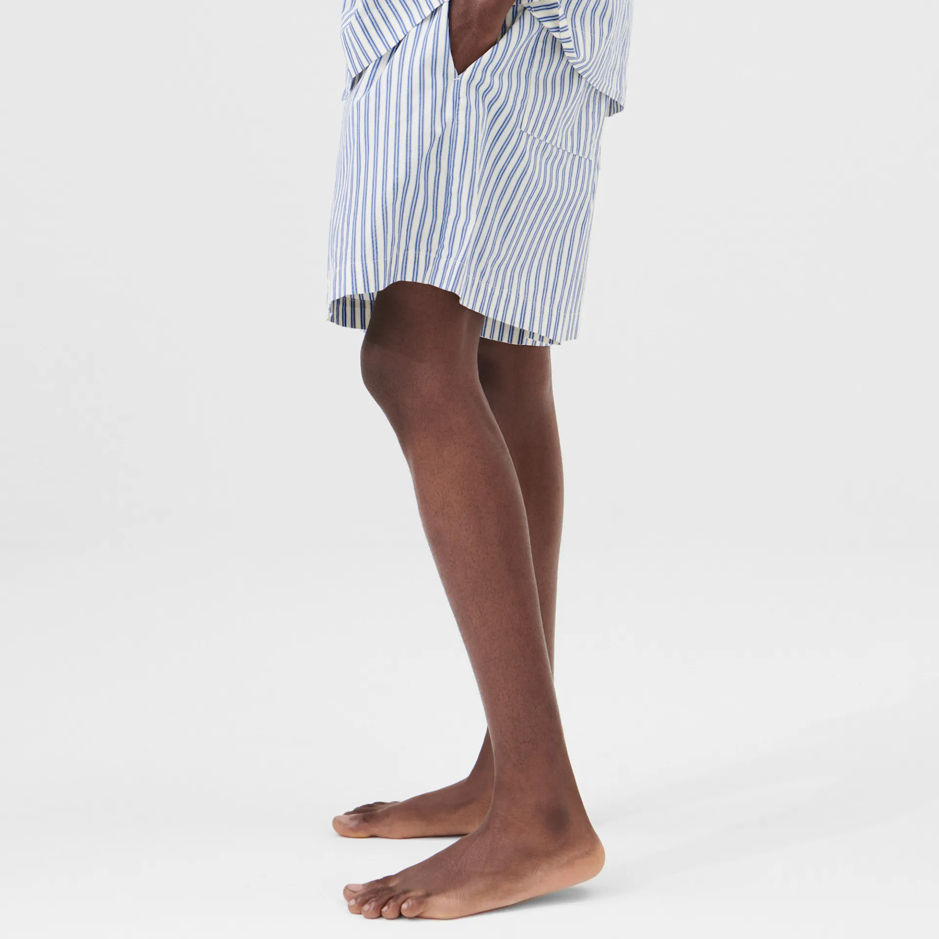 Poplin Pyjamas Shorts Skagen Stripes - TEKLA - NO GA