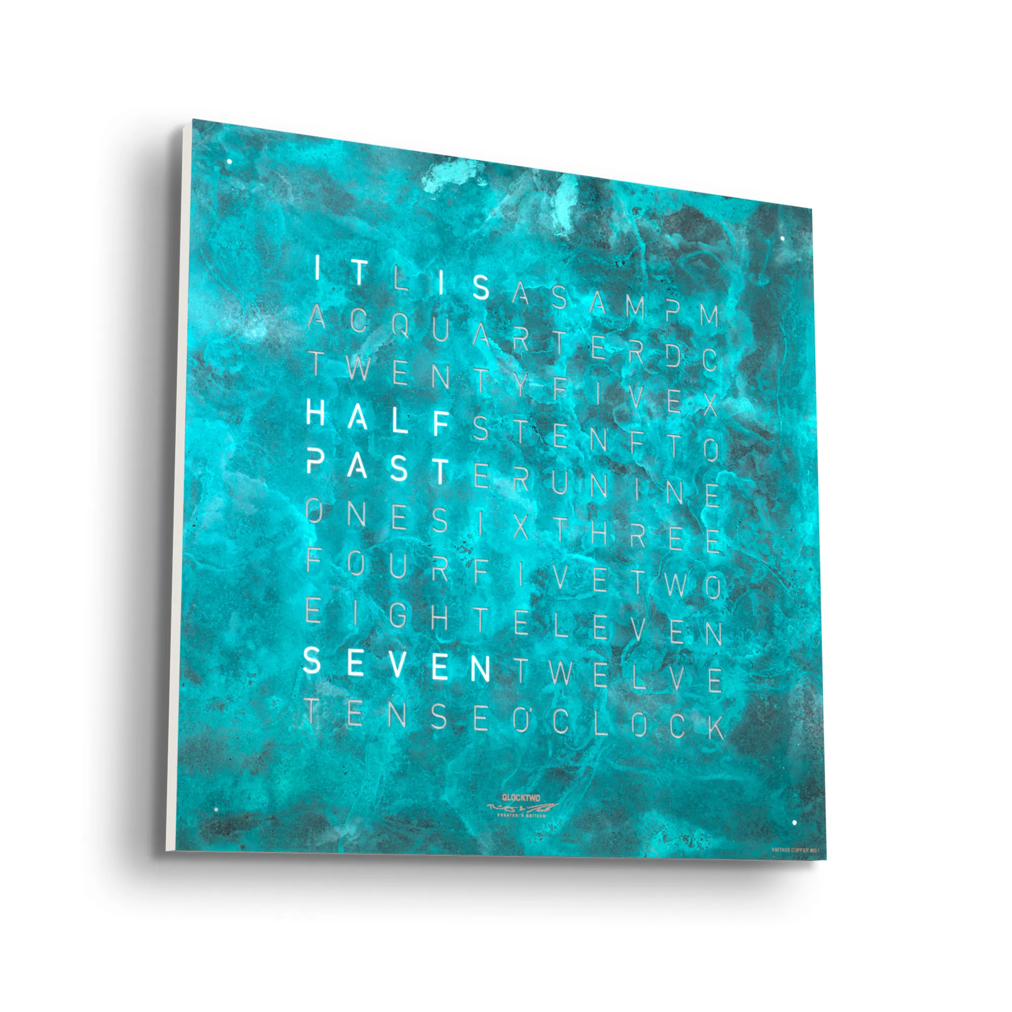 Qlocktwo Earth 45 Creator's Edition – Vintage Copper - 2