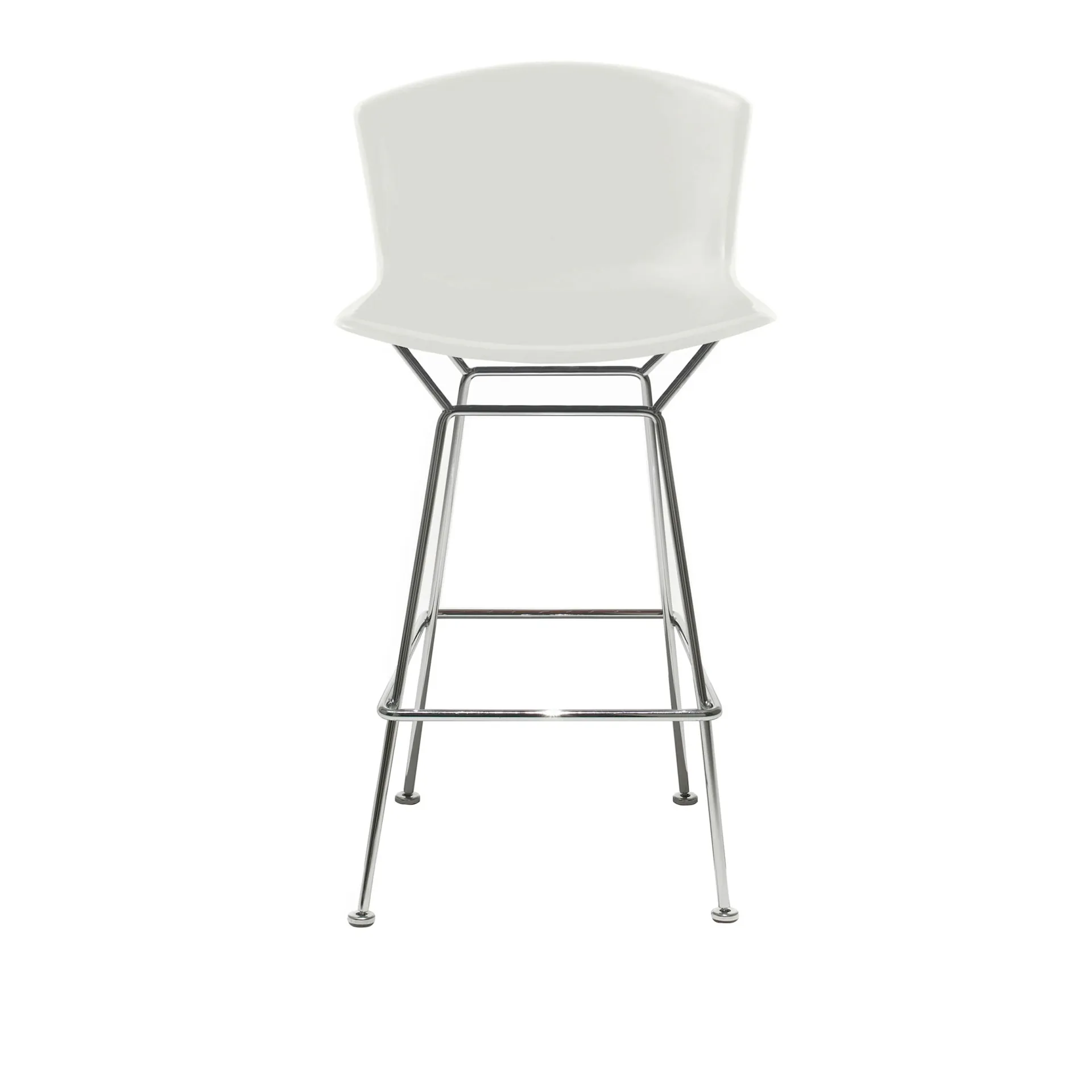 Bertoia Plastic Bar Stool, sitthöjd 69 cm, Svart underrede, Blå sits - Knoll - Harry Bertoia - NO GA