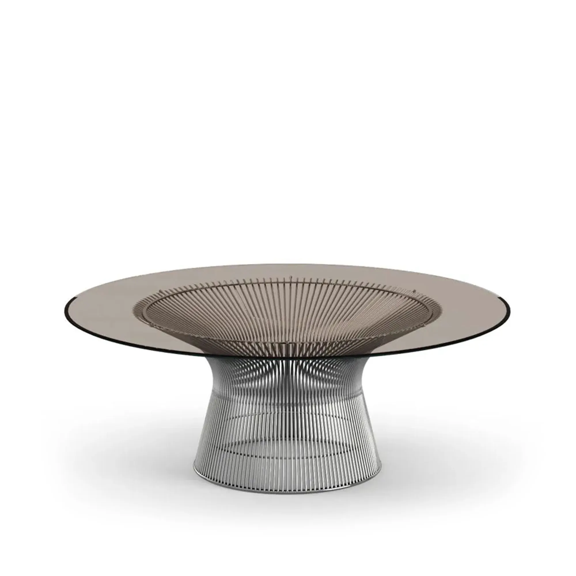 Platner soffbord Ø 92 cm Polerad Nickel - 1