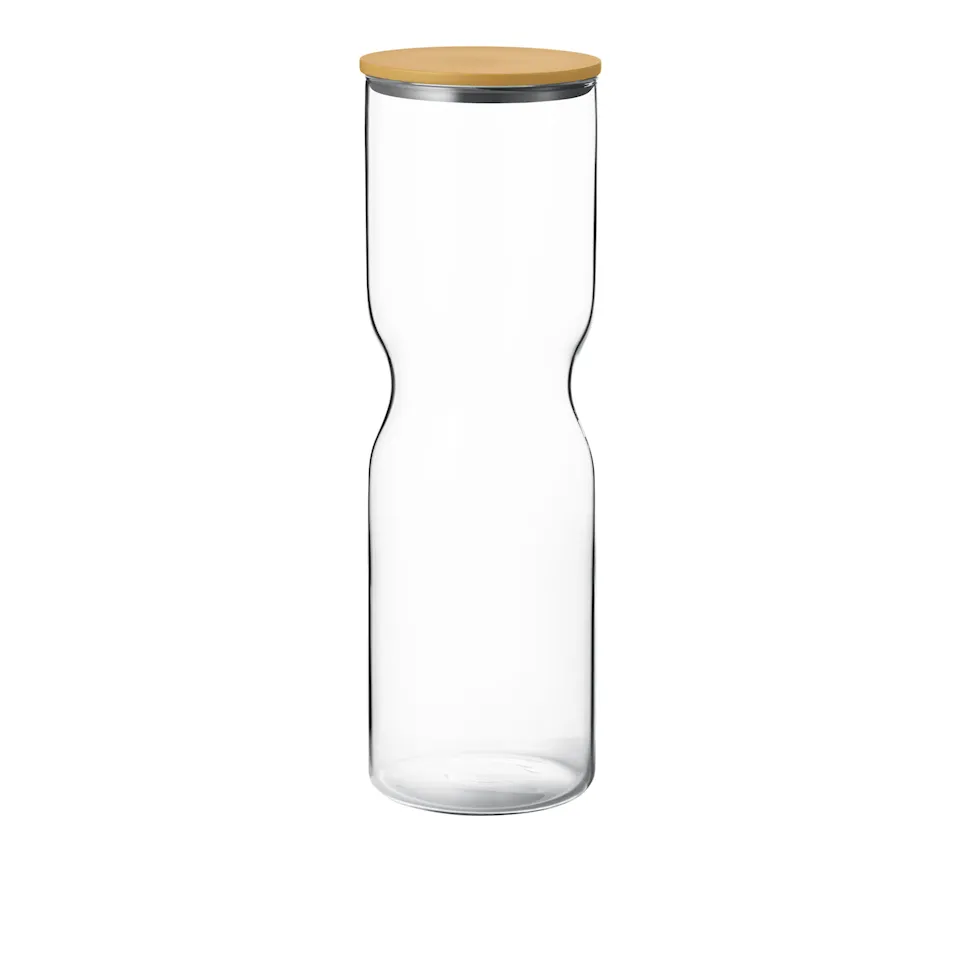 Alfredo Canister X-Large 2.0 L Glass Yellow Stainless Steel Lid