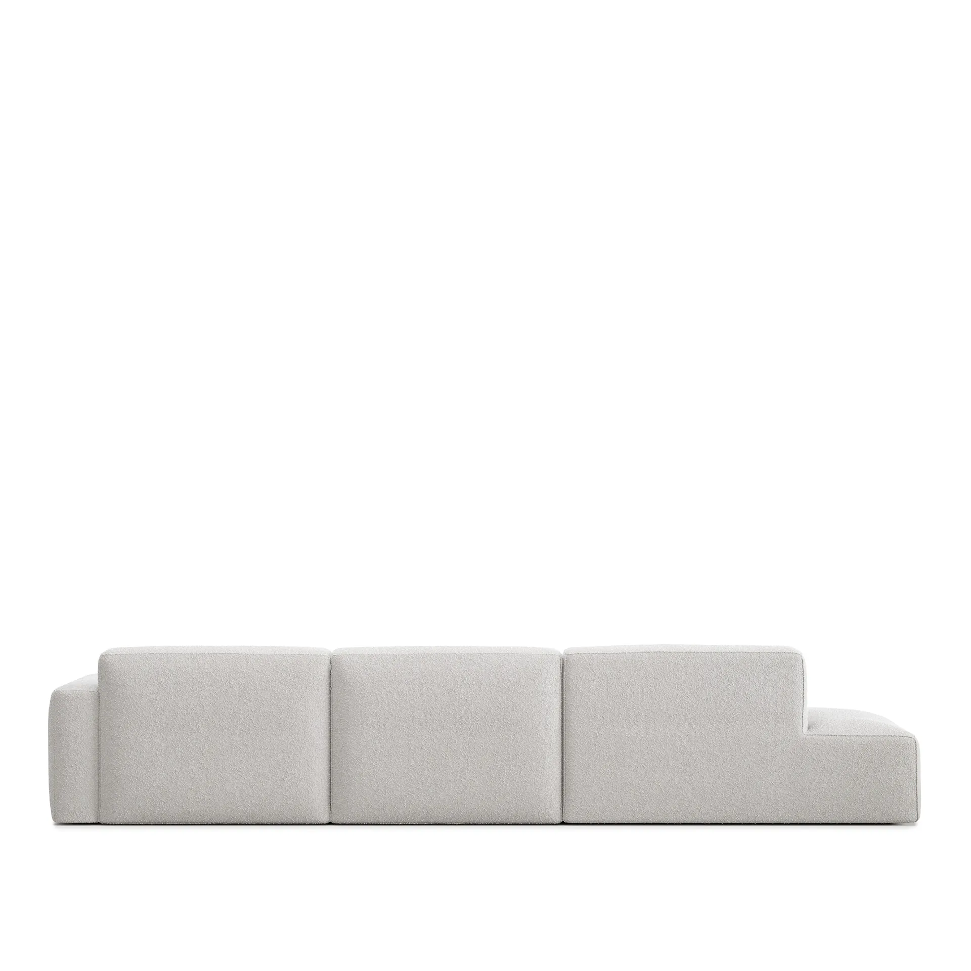 Brick 3-Seater Chaise Lounge Open End Left - NO GA - NO GA