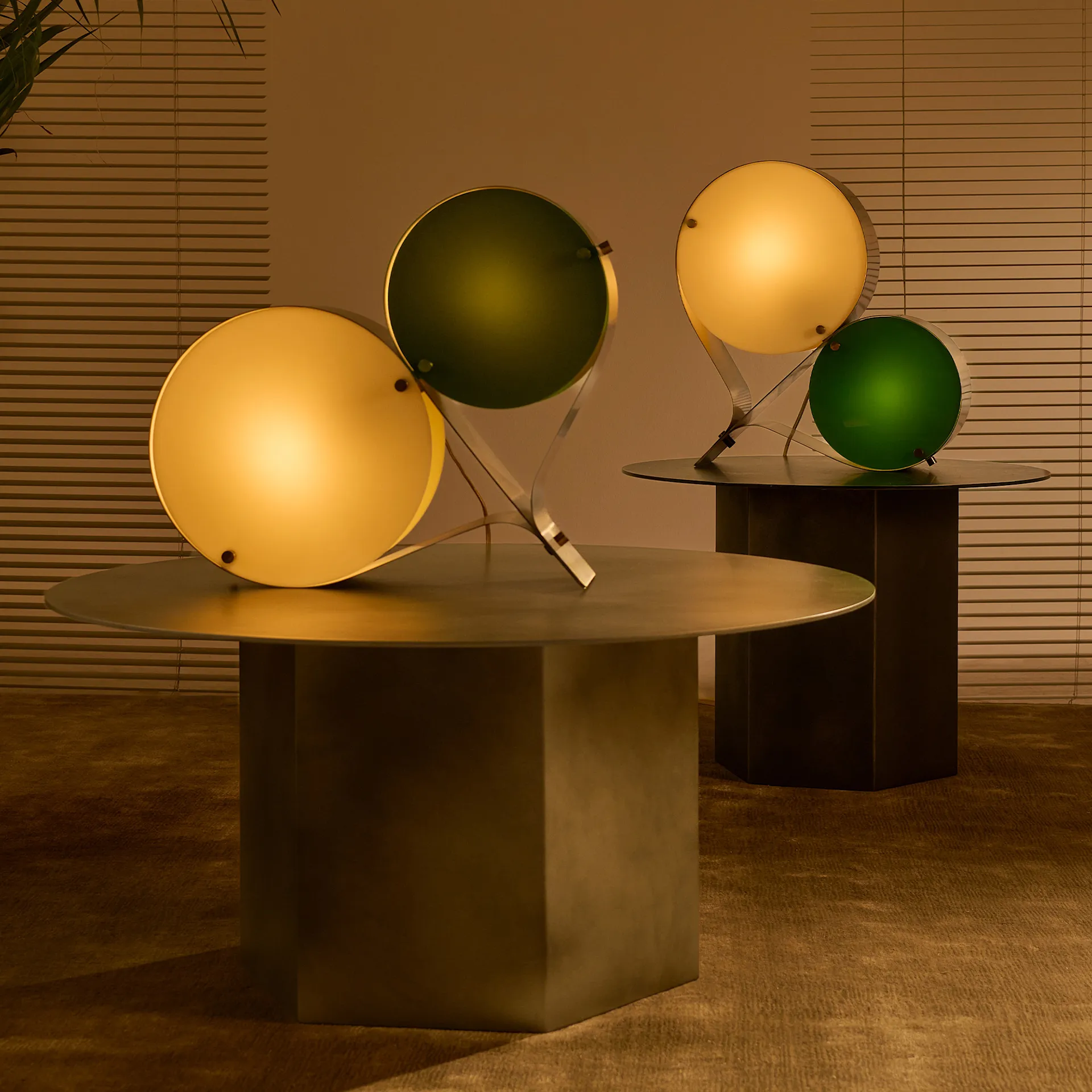 Coppia Table Lamp Steel - Gubi - NO GA