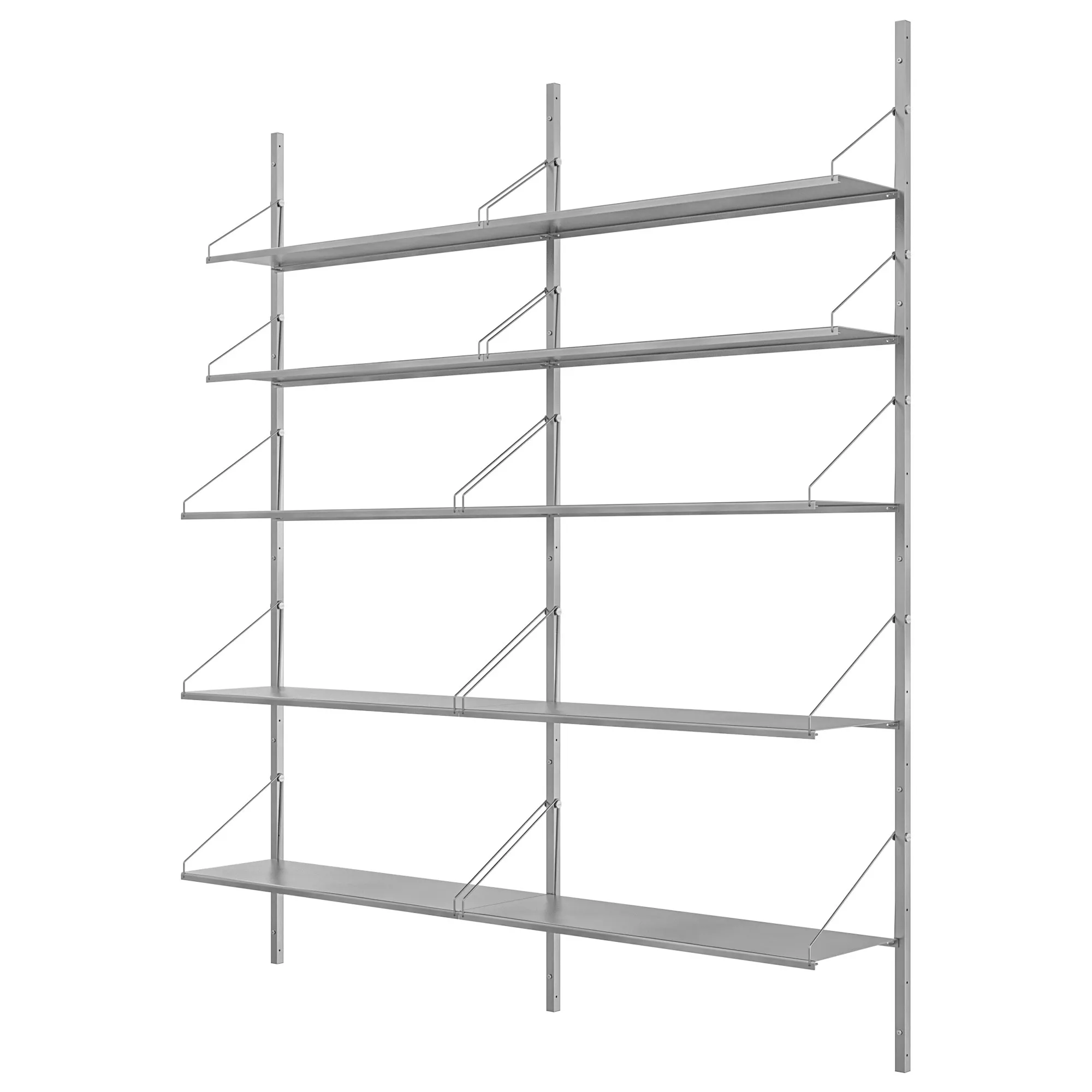 Shelf Library Double Section hyllsystem 185/80 - 3