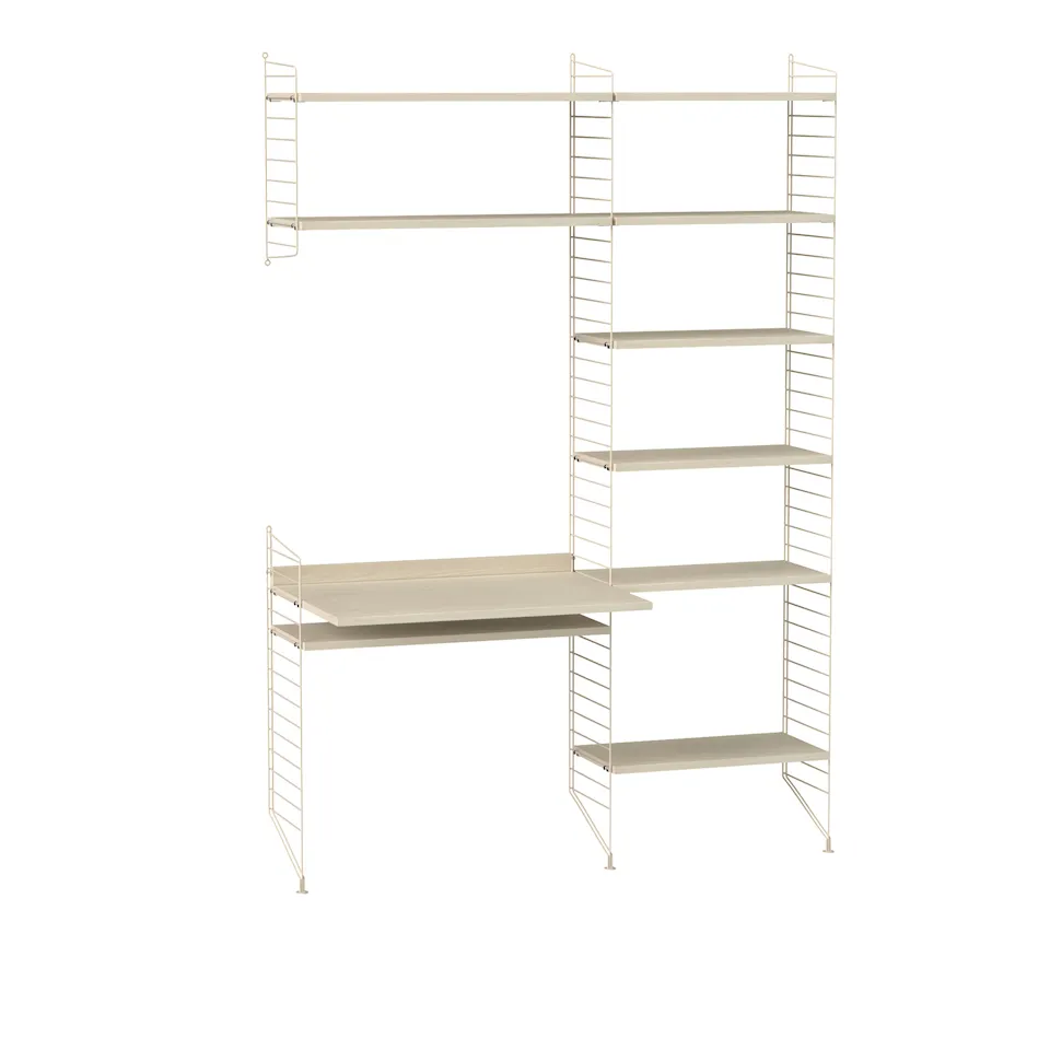 Kontor hyllsystem G ask/beige