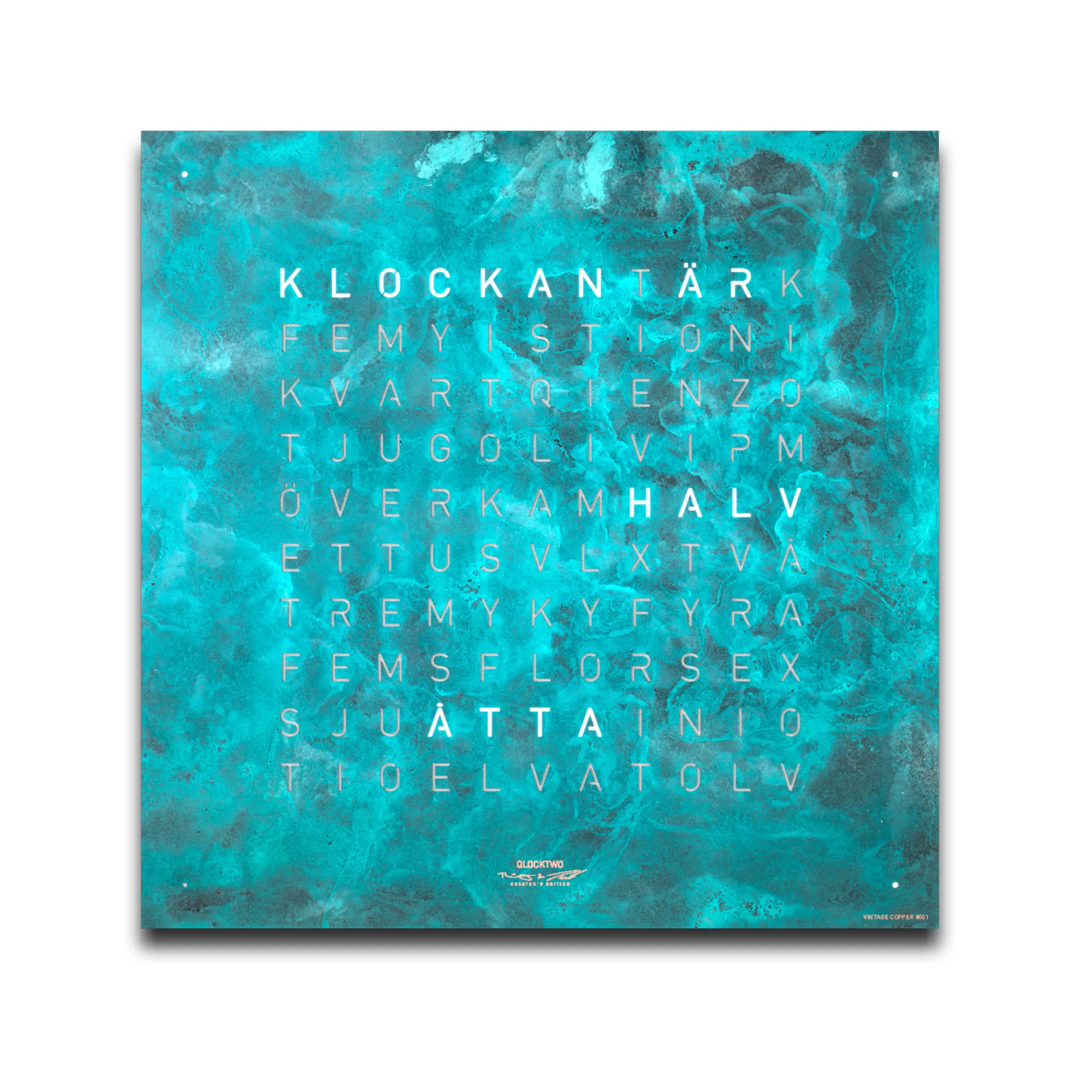 Qlocktwo Earth 45 Creator's Edition – Vintage Copper - 1