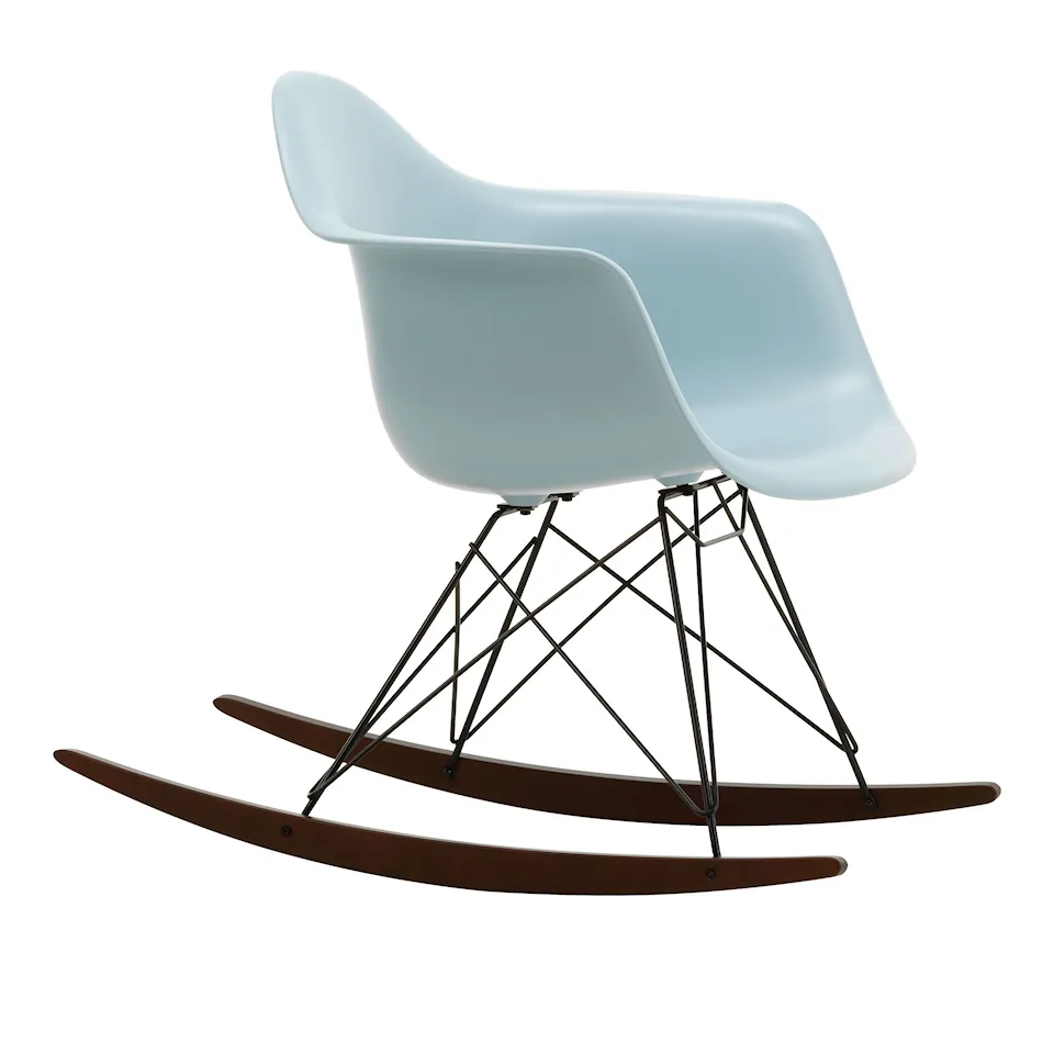 Eames Plastic Armchair RAR - 23 Ice Grey - Basic Dark Base - Dark Maple