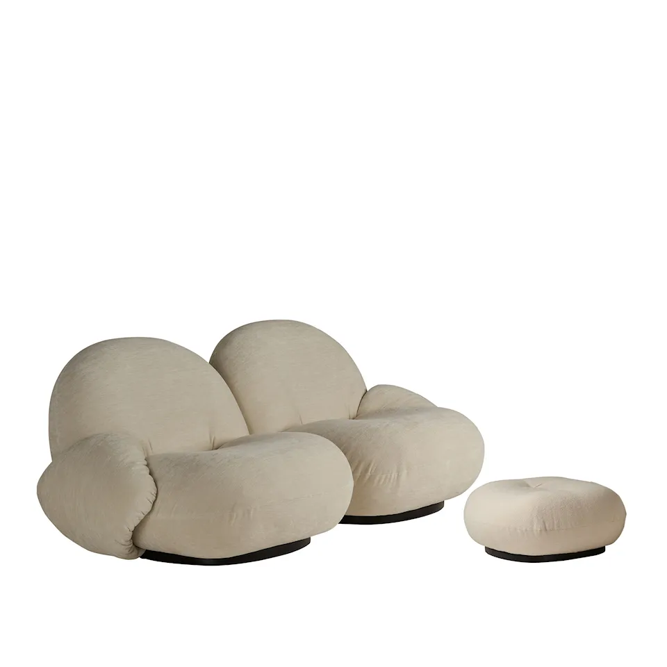 Pacha Sofa 2-Sits + Ottoman - Med armstöd