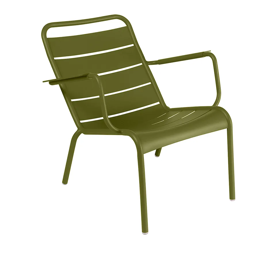 Luxembourg Low Armchair, Pesto