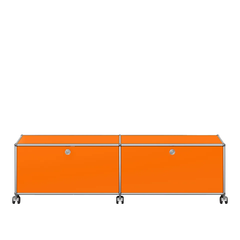 USM Haller 43 Low media unit, Pure Orange