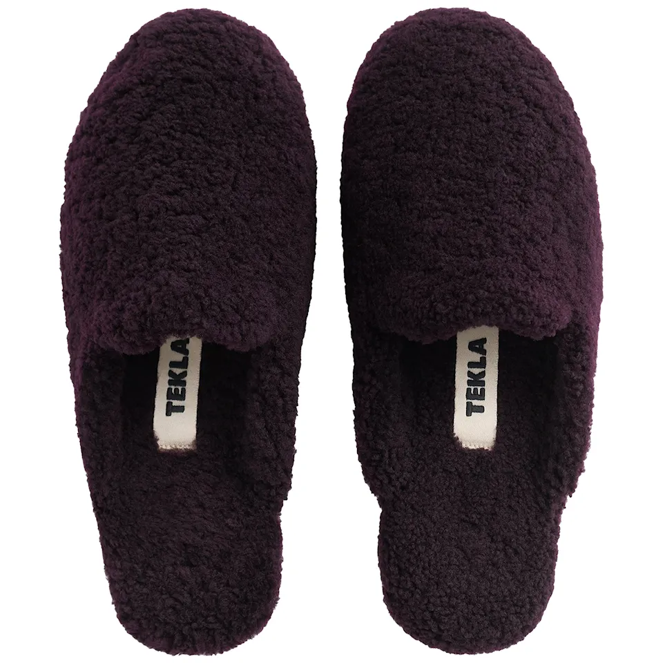 Shearling Wine tofflor