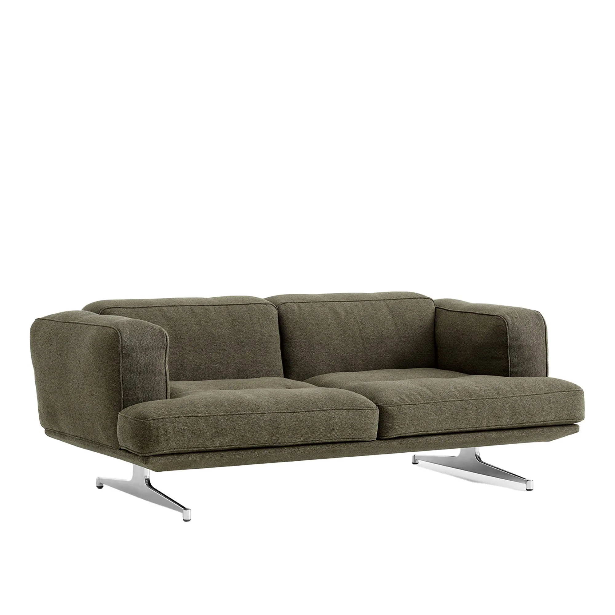 Inland AV22 2-sits soffa polerad aluminium ben - 1