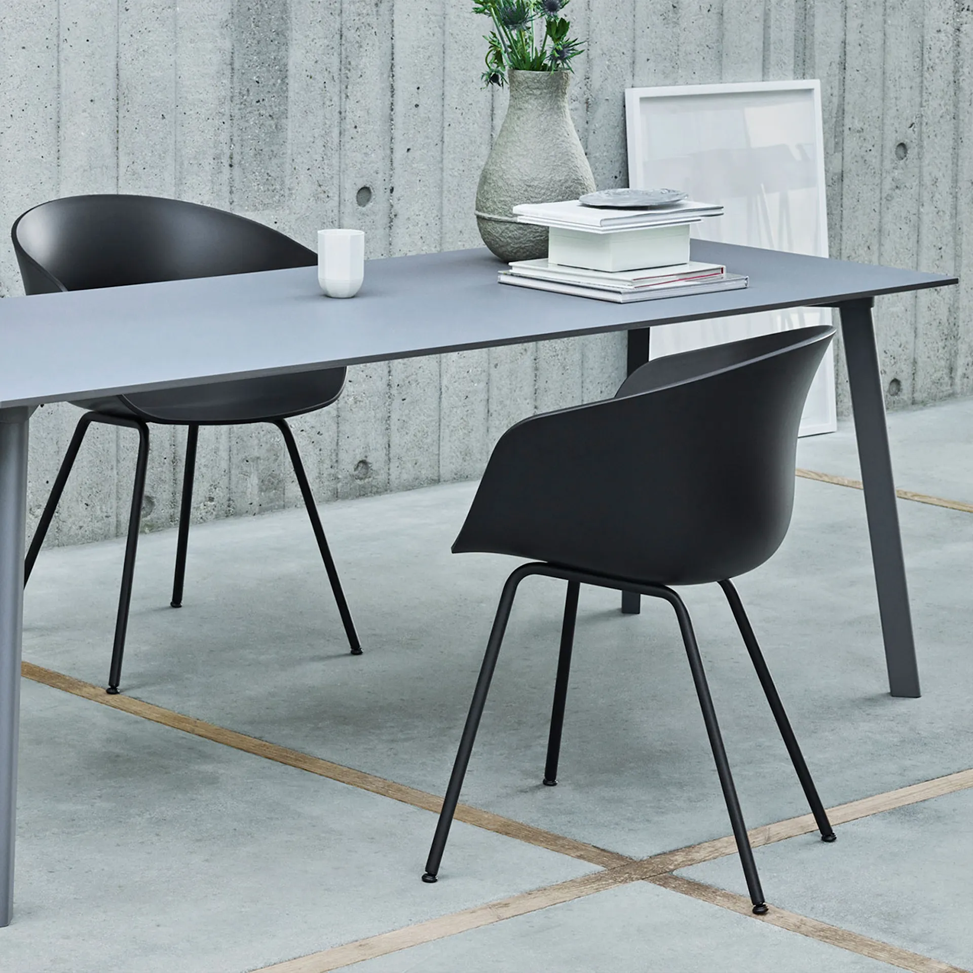 CPH Deux 210 2.0 Table 140 cm Stone Grey Laminate - HAY - Ronan & Erwan Bouroullec - NO GA