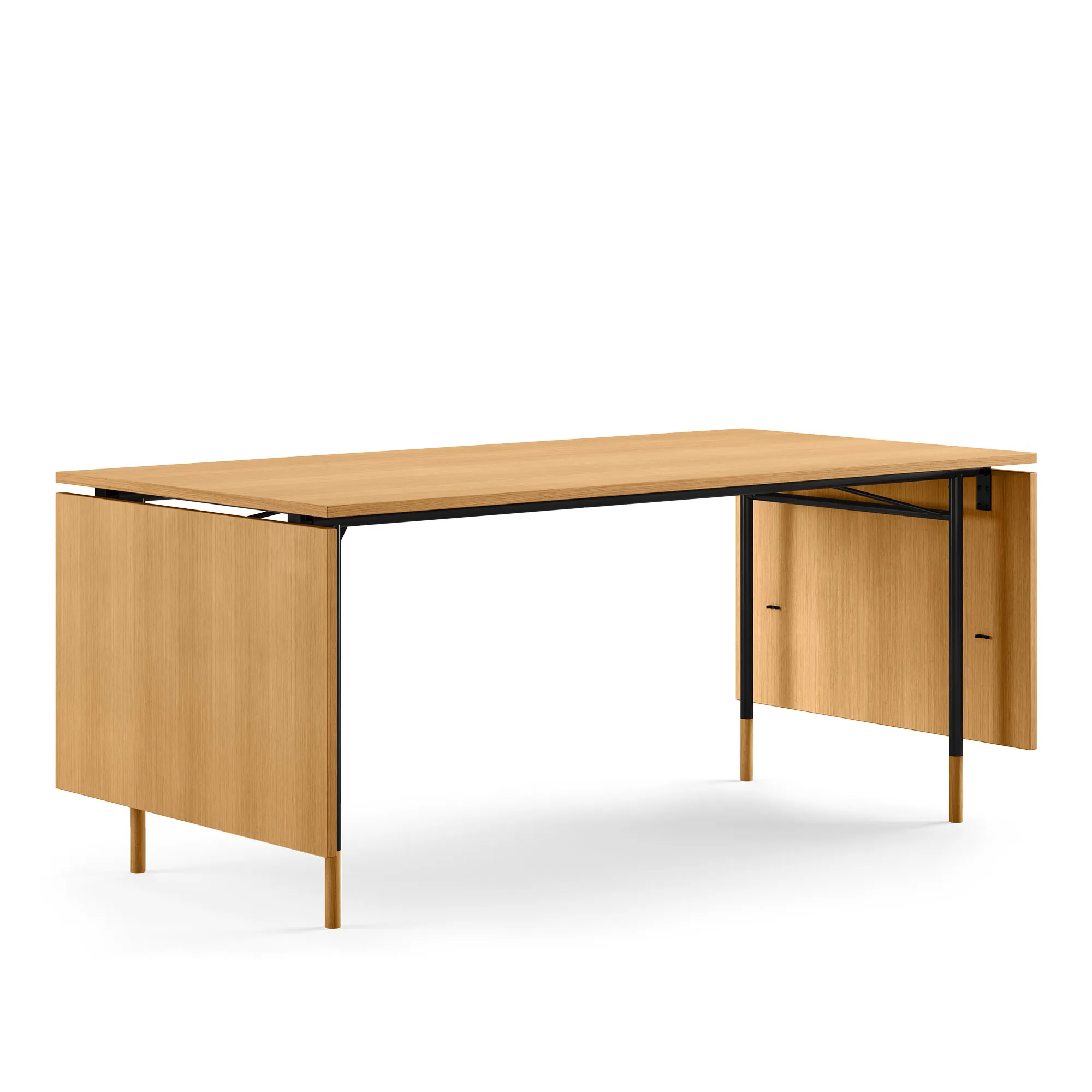 Nyhavn matbord med klaffar Dark oiled oak - 1