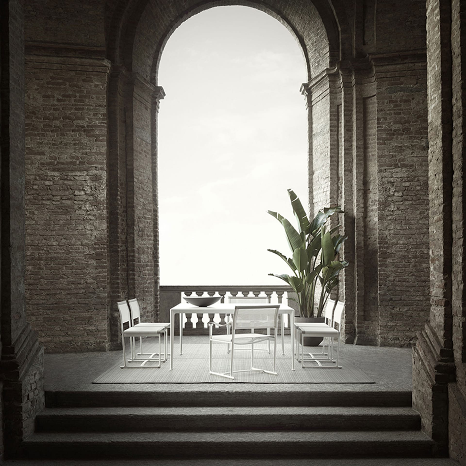 Mirto Outdoor Chair MI58S, Tortora Painted - B&B Italia - Antonio Citterio - NO GA