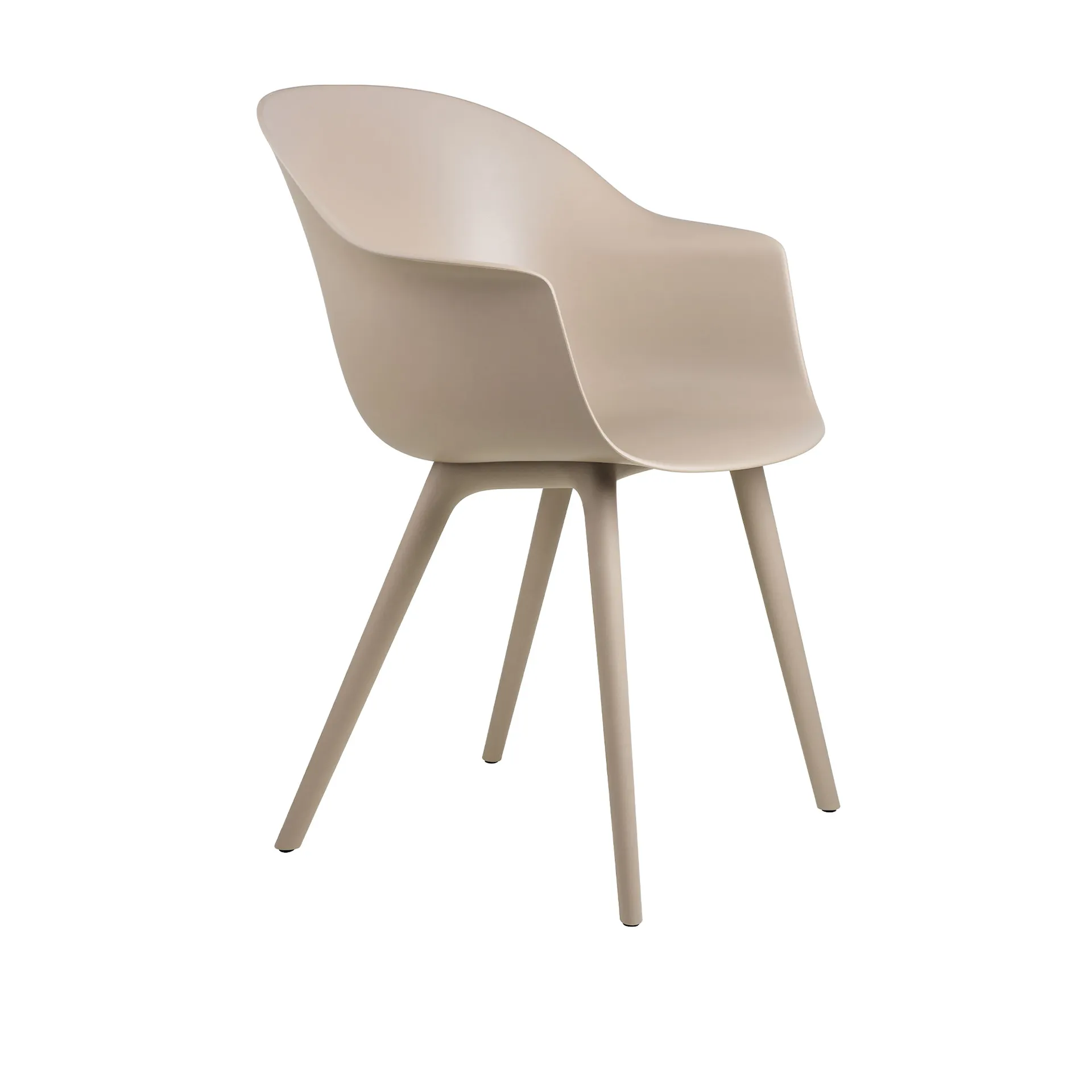 Bat Dining Chair Plastic Base - Oklädd - Gubi - GamFratesi - NO GA